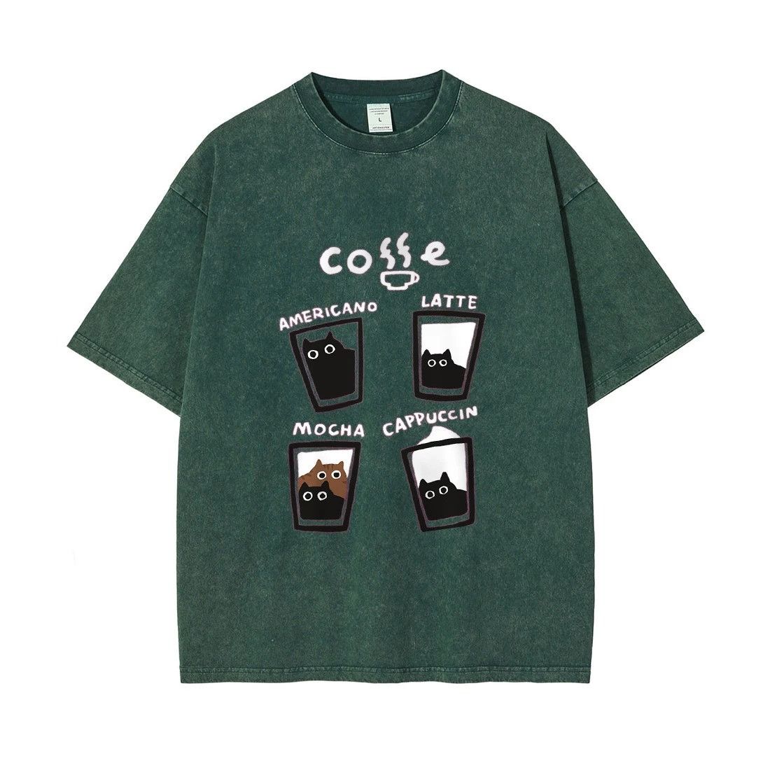 Vintage American Style Cotton Cat T-Shirt Size US XL / EU 56 / 4 - 1 Preview