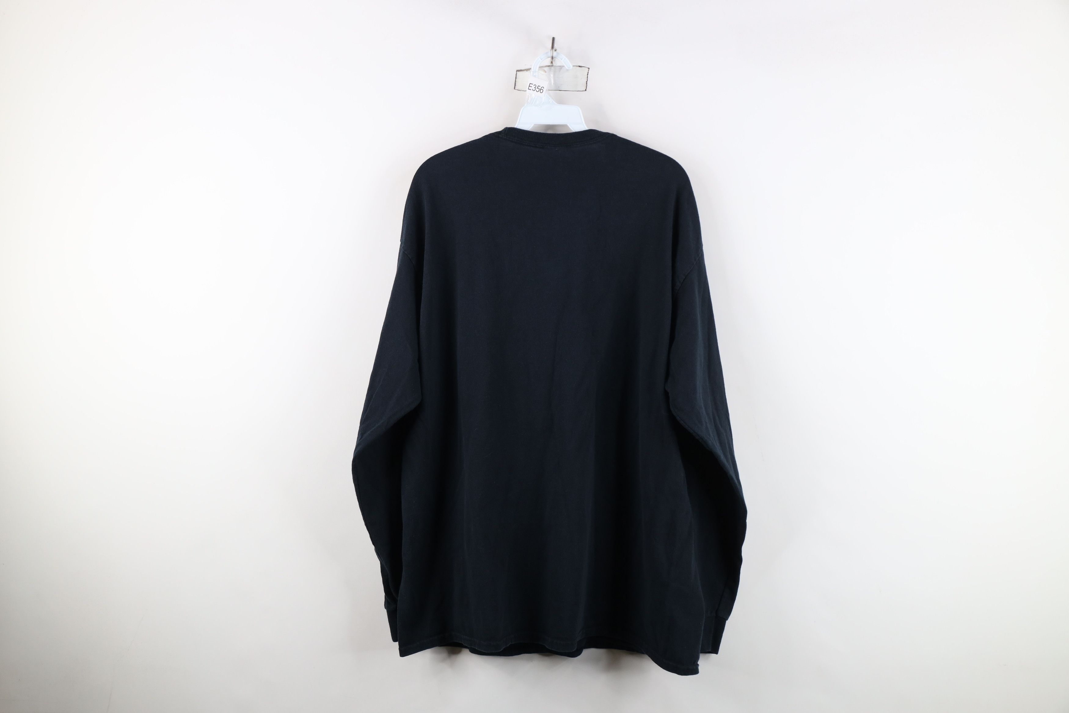 Vintage Vintage 90s Streetwear Cotton Long Sleeve T-Shirt Black Size US XL / EU 56 / 4 - 12 Thumbnail