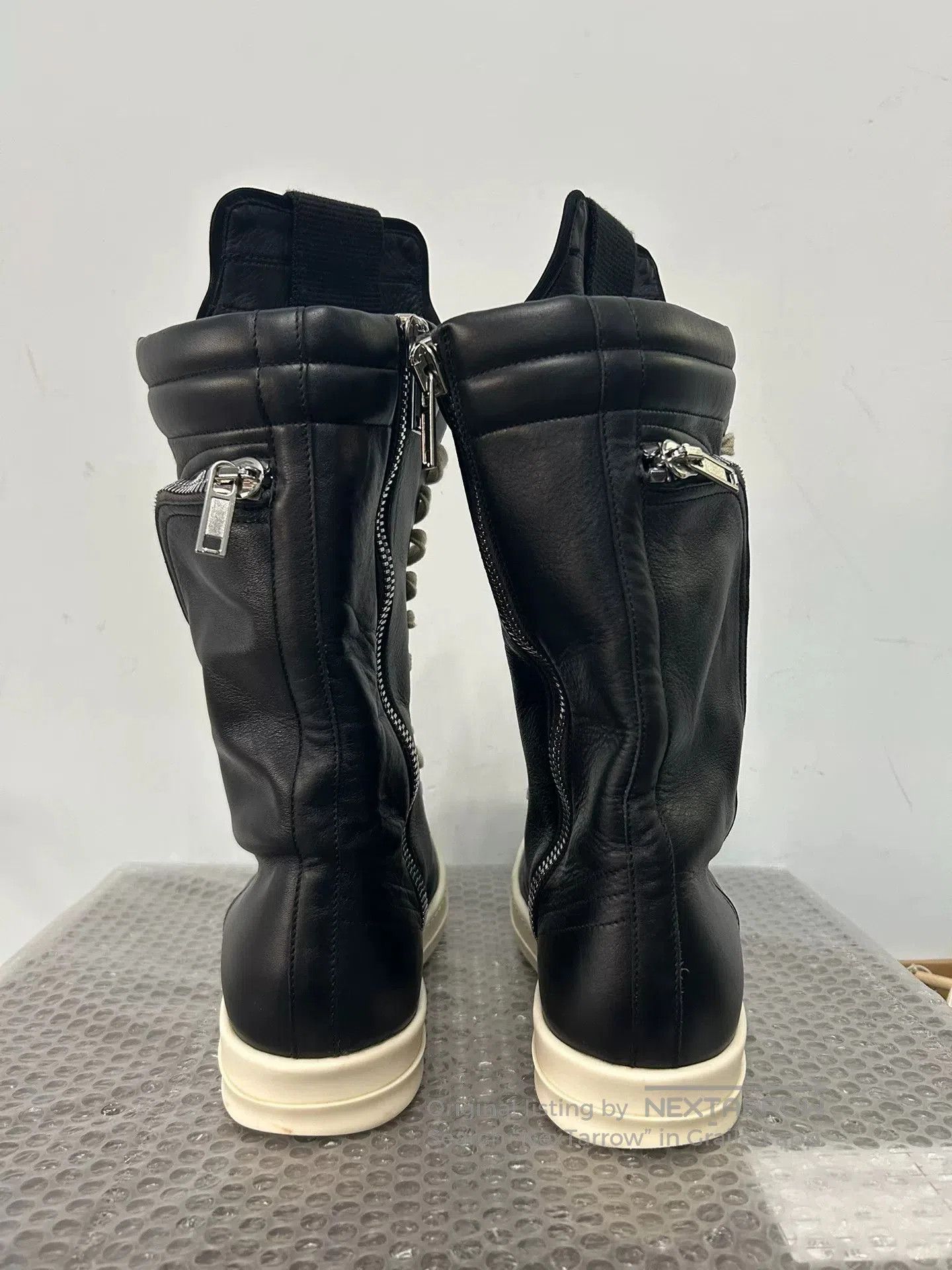 Rick Owens Rick Owens Black High-Top Cargo Boots. Size US 8 / IT 38 - 4 Thumbnail