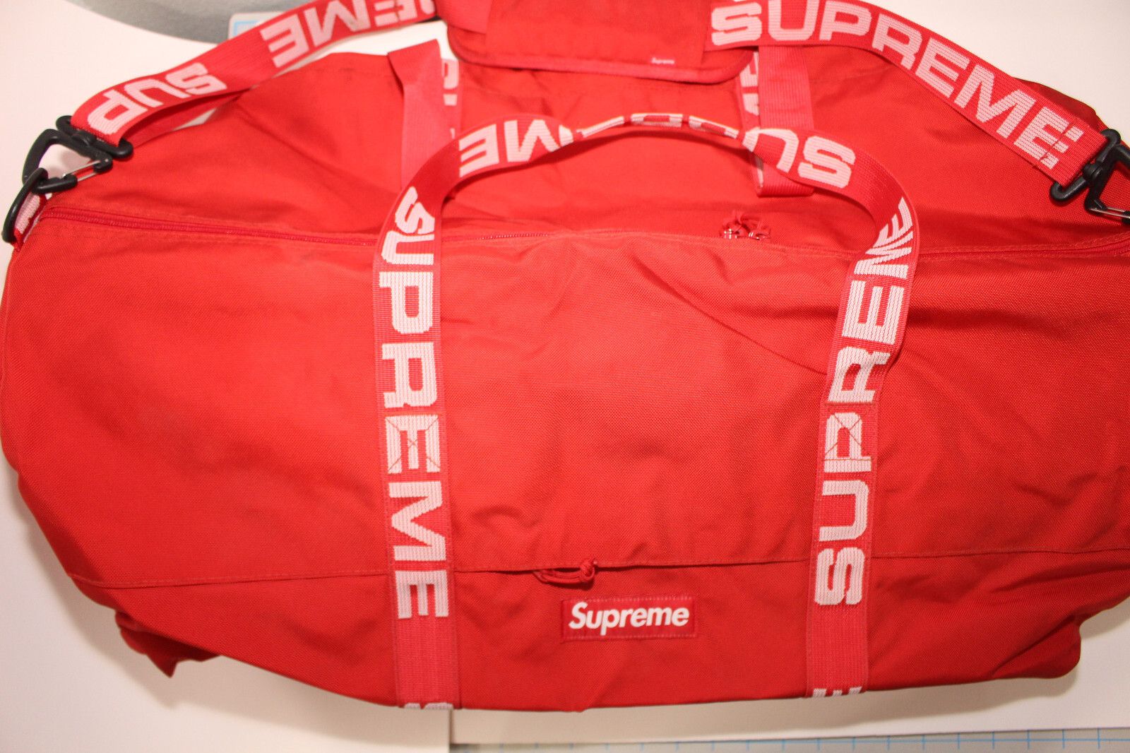 Supreme Supreme Cordura SS18 Large Duffle Bag Red - 100% Authentic Size ONE SIZE - 2 Thumbnail