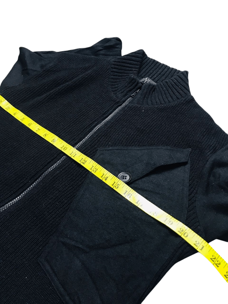 Yohji Yamamoto Y's Yohji Yamamoto Zip Up Big Left Pocket Knitwear Size US M / EU 48-50 / 2 - 11 Thumbnail