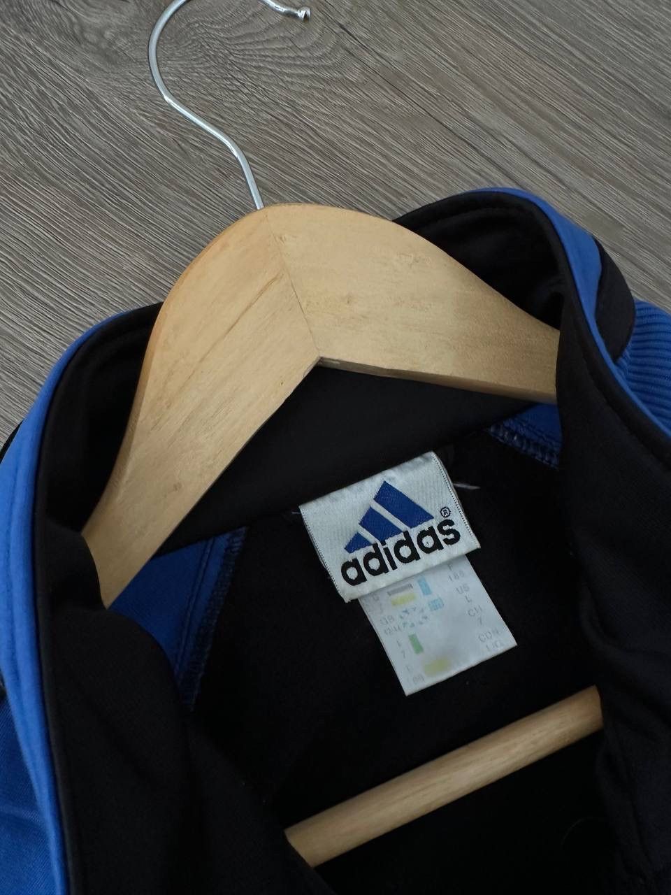 Adidas × Vintage Vintage Adidas Black Sportswear Zip Hoodie Size US L / EU 52-54 / 3 - 8 Thumbnail