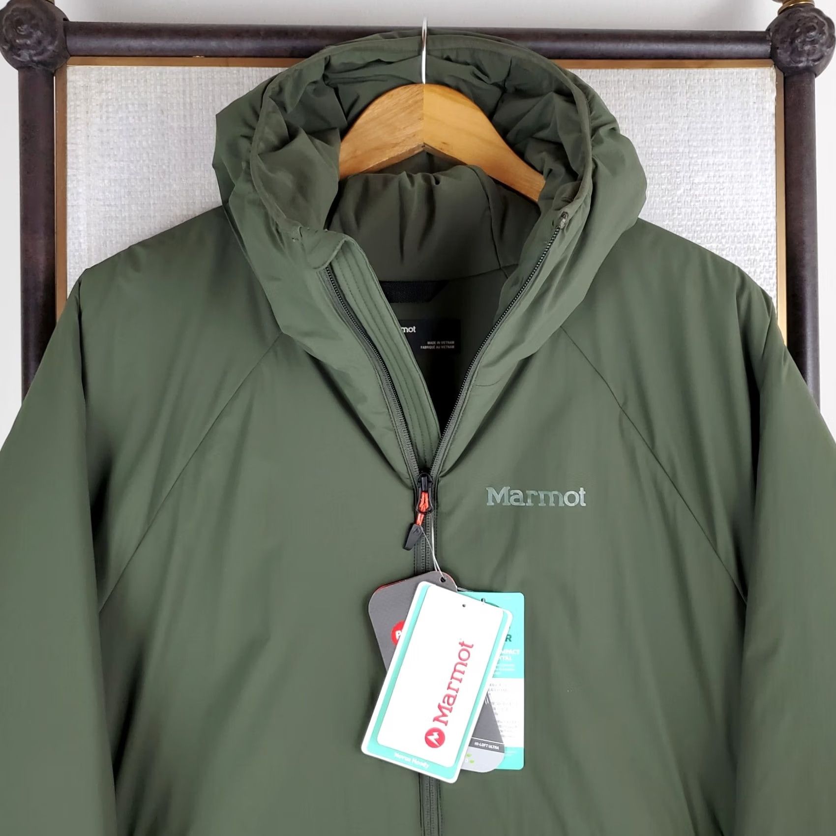 Marmot Marmot Jacket 2XL Hooded Primaloft Silver Insulated Full Zip Nylon Winter Ski Coat Mens Green Od Green Nori Oliv Drab Size US XXL / EU 58 / 5 - 7 Thumbnail