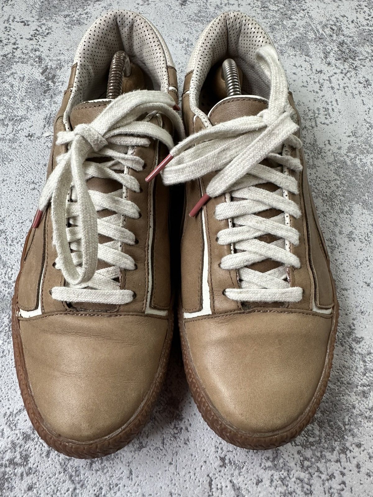 Alexander McQueen × Puma McQueen Puma Vintage Leather Sneaker Shoes Size US 9 / EU 42 - 3 Thumbnail