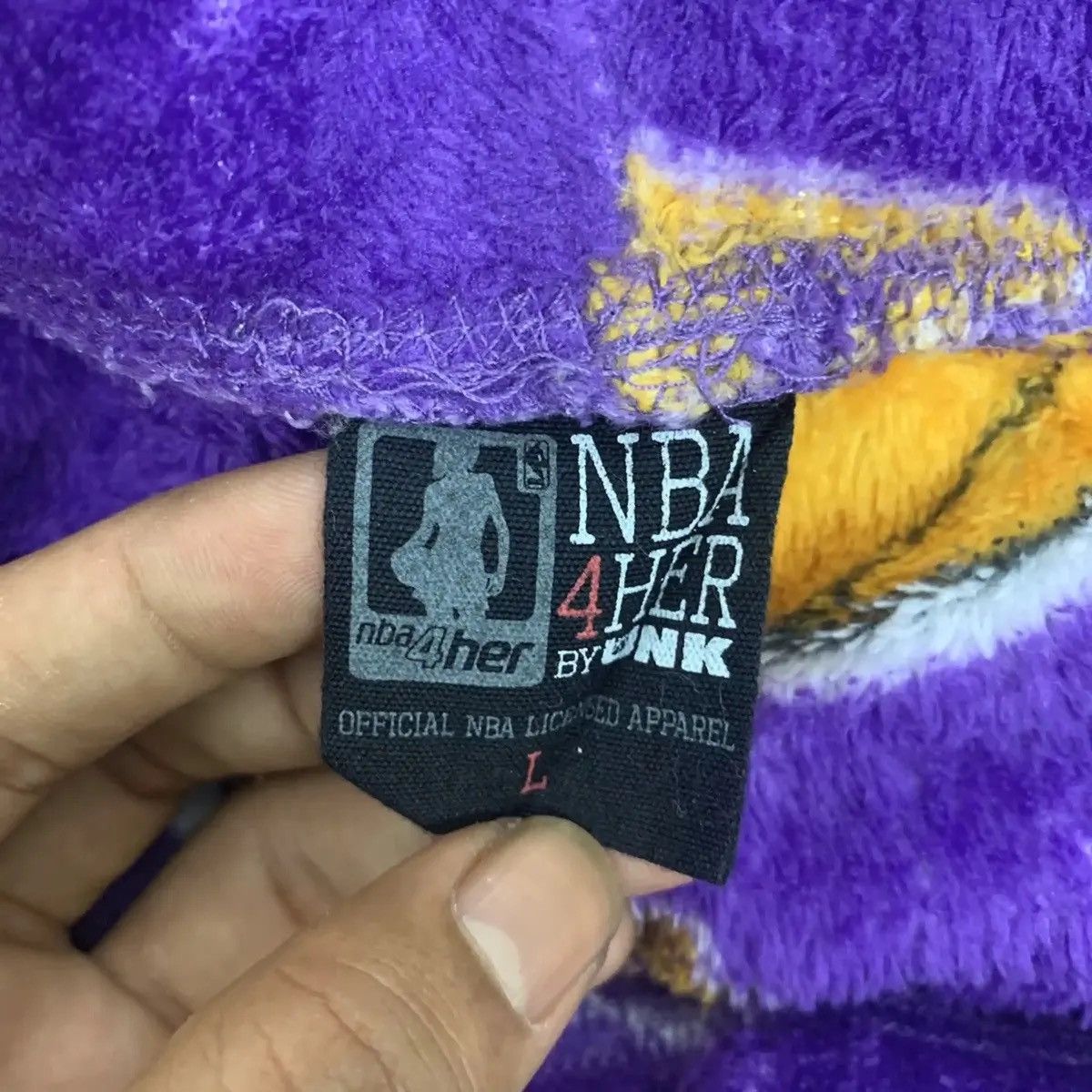 NBA Vintage Lakers Monogram NBA Fleece Pants Spring Waist Size L Size US 34 / EU 50 - 5 Thumbnail