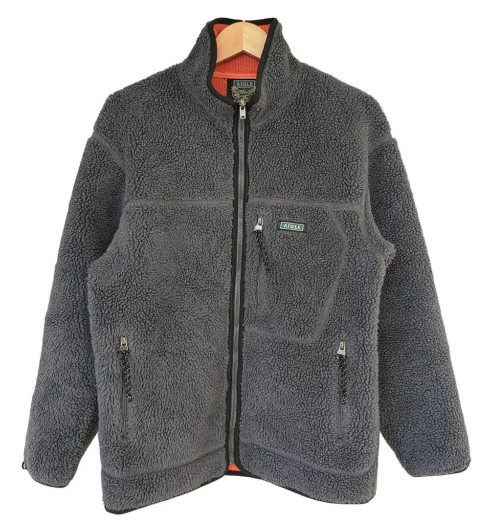 Aigle Vtg Aigle Zip up DeepPile Fleece Sweater Size US M / EU 48-50 / 2 - 1 Thumbnail