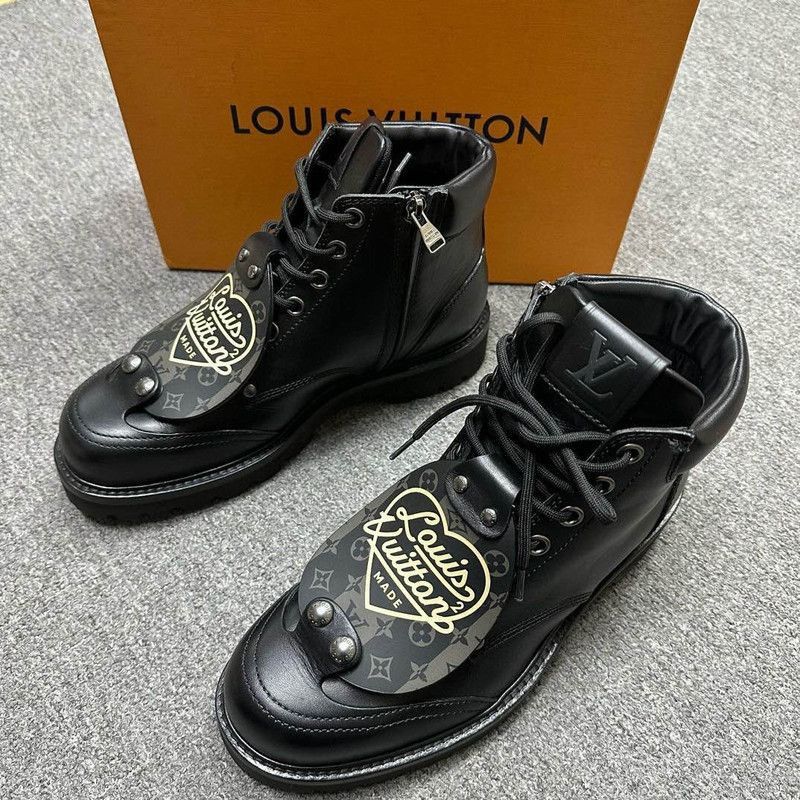 Louis Vuitton Nigo x Louis Vuitton Black Outdoor Boots -2508 Size US 8 / EU 41 - 1 Thumbnail