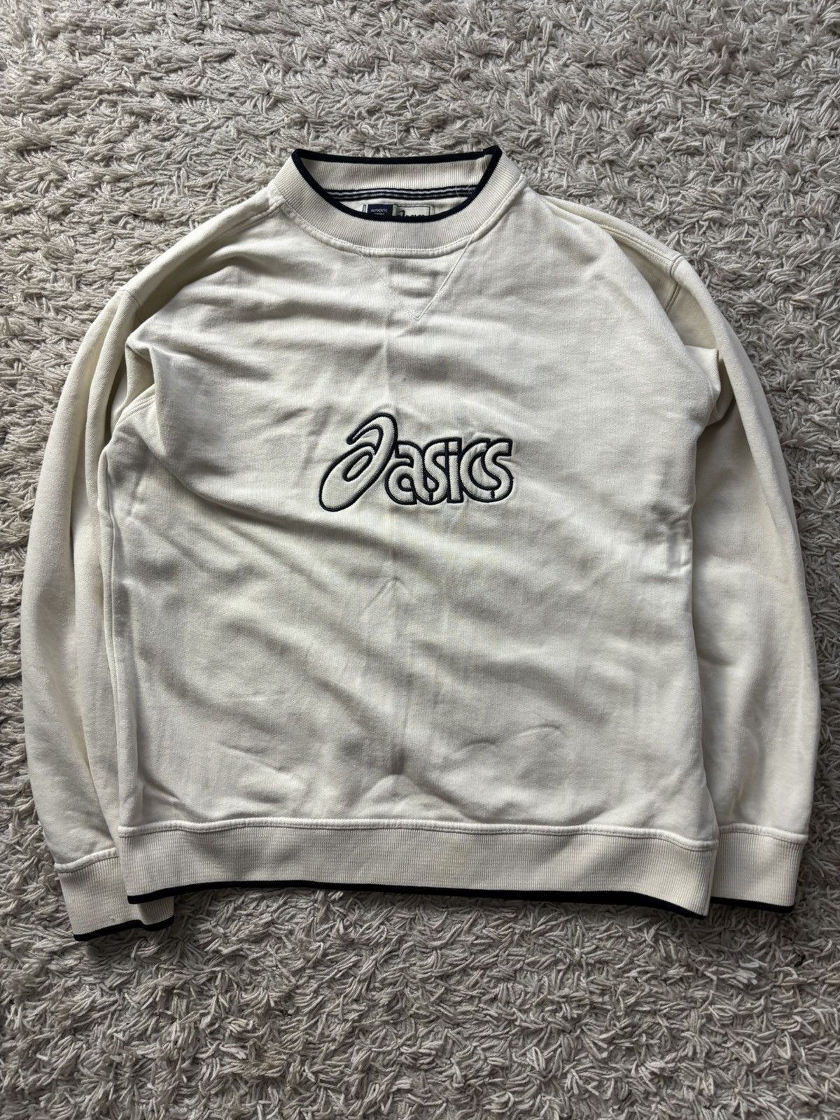 Asics × Vintage Vintage Big Centre Logo Sweatshirt Asics Size US S / EU 44-46 / 1 - 1 Thumbnail