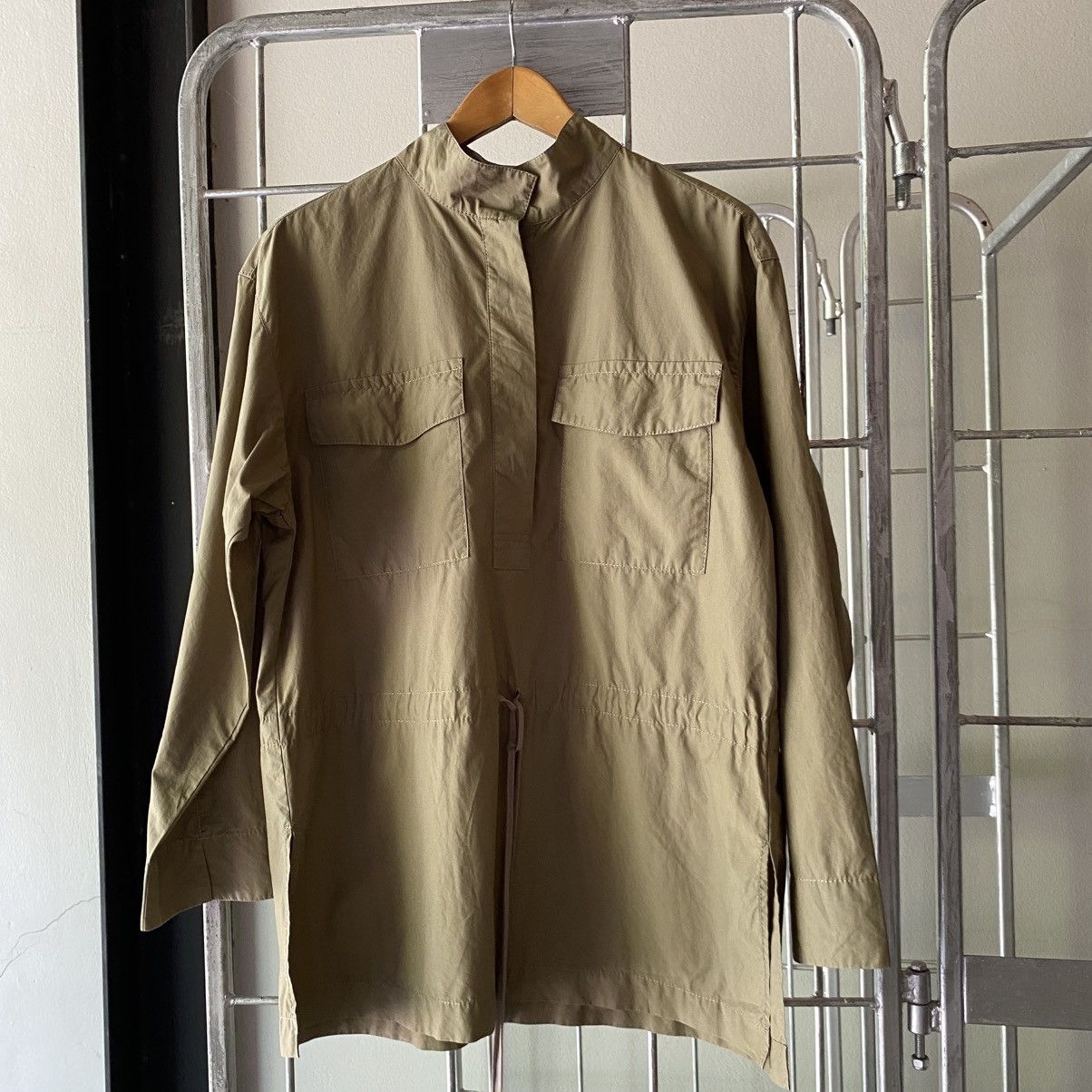 Paul Smith Paul Smith Khaki Mandarin Collar Utility Shirt Size XS / US 0-2 / IT 36-38 - 1 Thumbnail