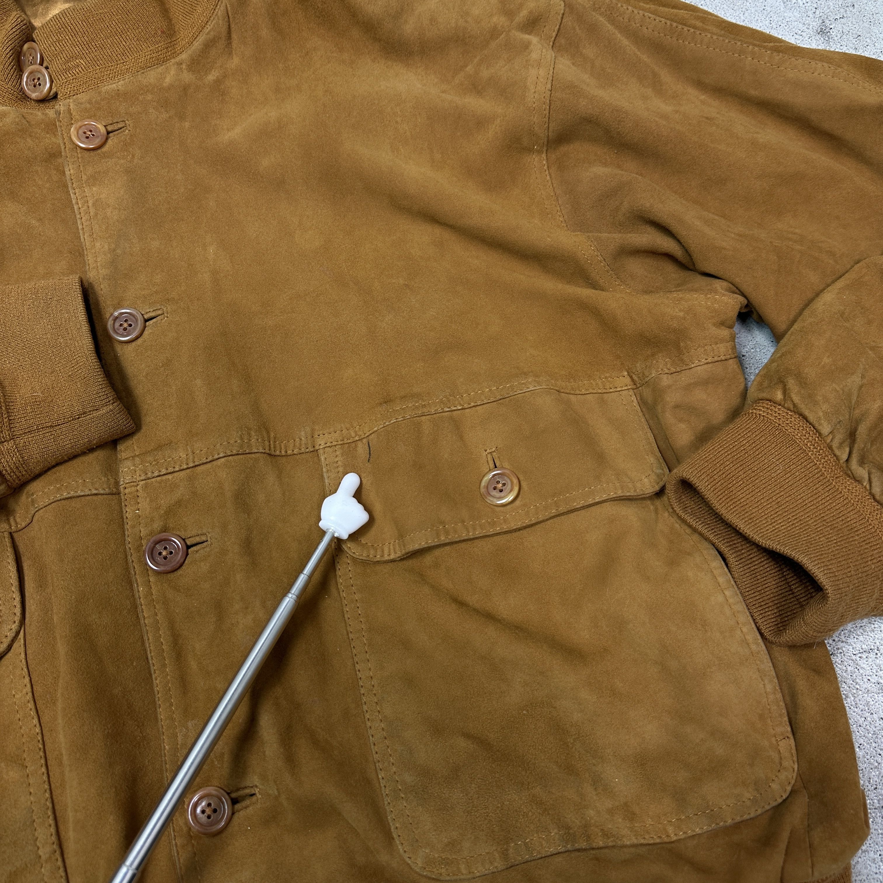 Vintage Vintage Leather Suede Old School Moto Jacket 90s Size US XXL / EU 58 / 5 - 6 Thumbnail