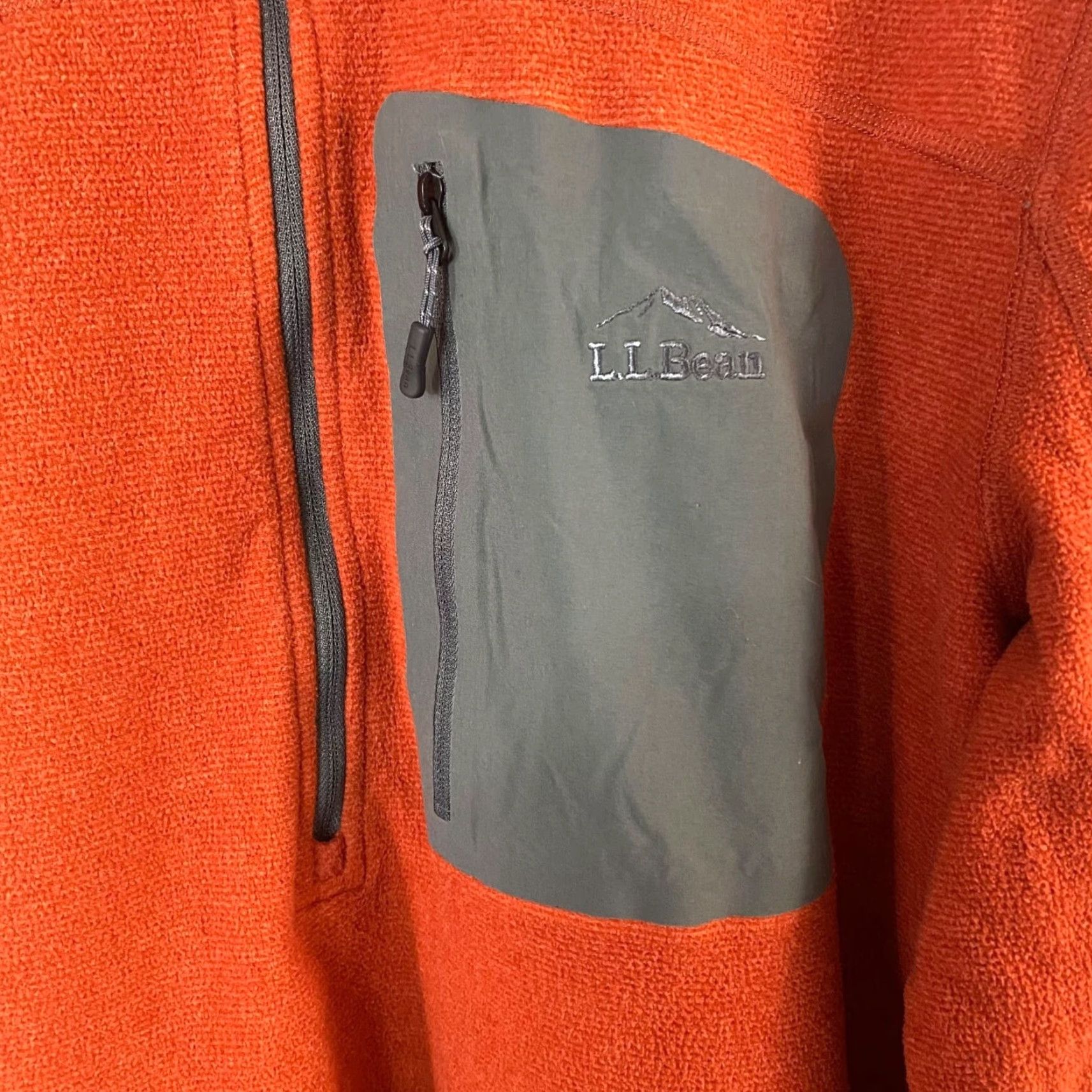 Vintage L.L Bean Half-Zip Sweater Orange Fleece Mock Neck Pullover Mens XL Shirt Size US XL / EU 56 / 4 - 6 Thumbnail