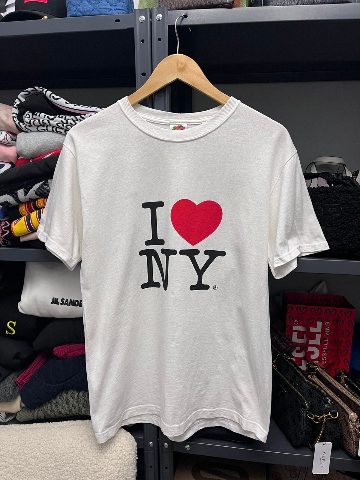 Pre-owned Made In Usa X Vintage I Love Ny Tee In White
