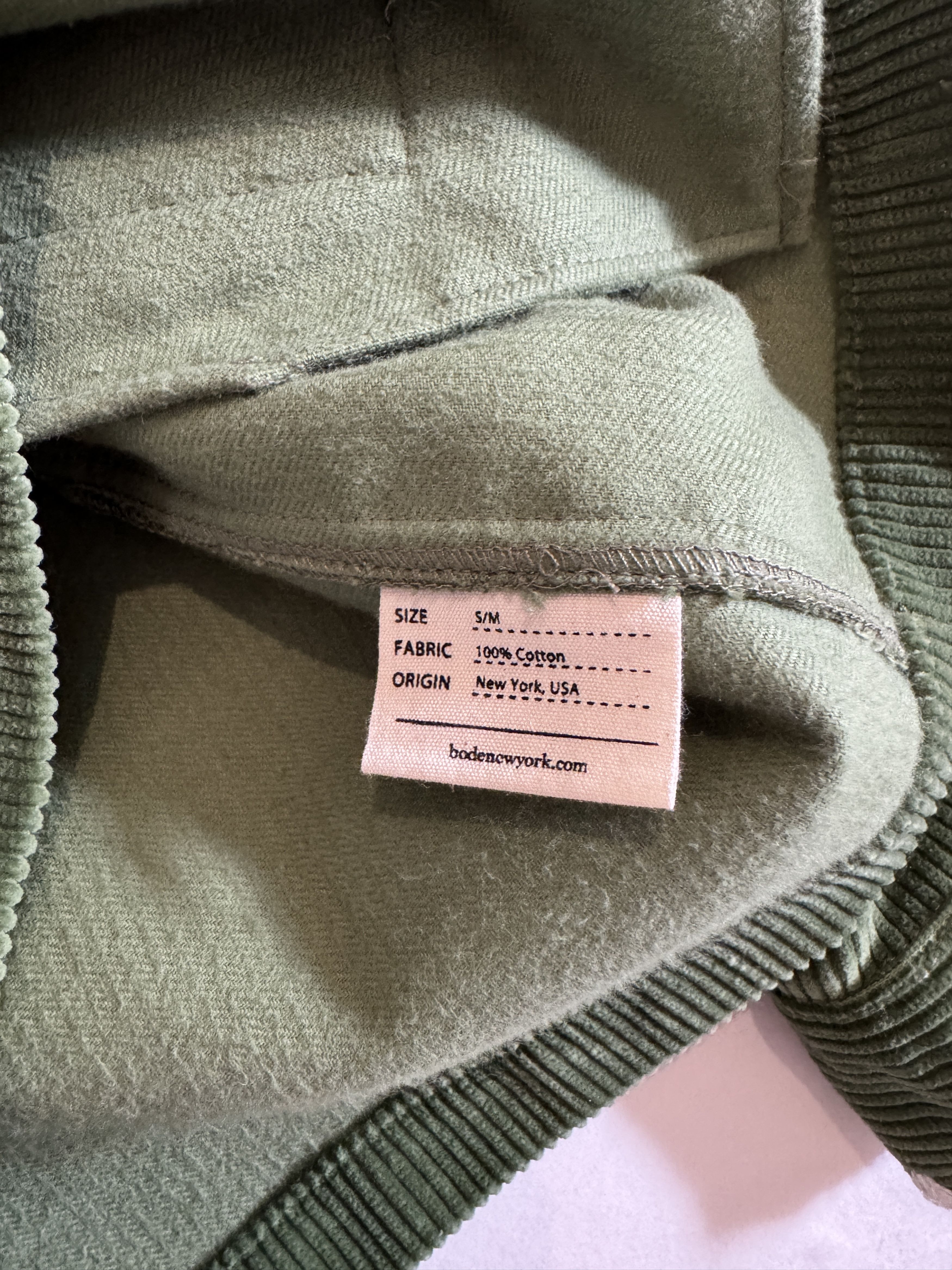 Bode Bode Men's Green Corduroy Jacket Size S/M Size US S / EU 44-46 / 1 - 4 Thumbnail