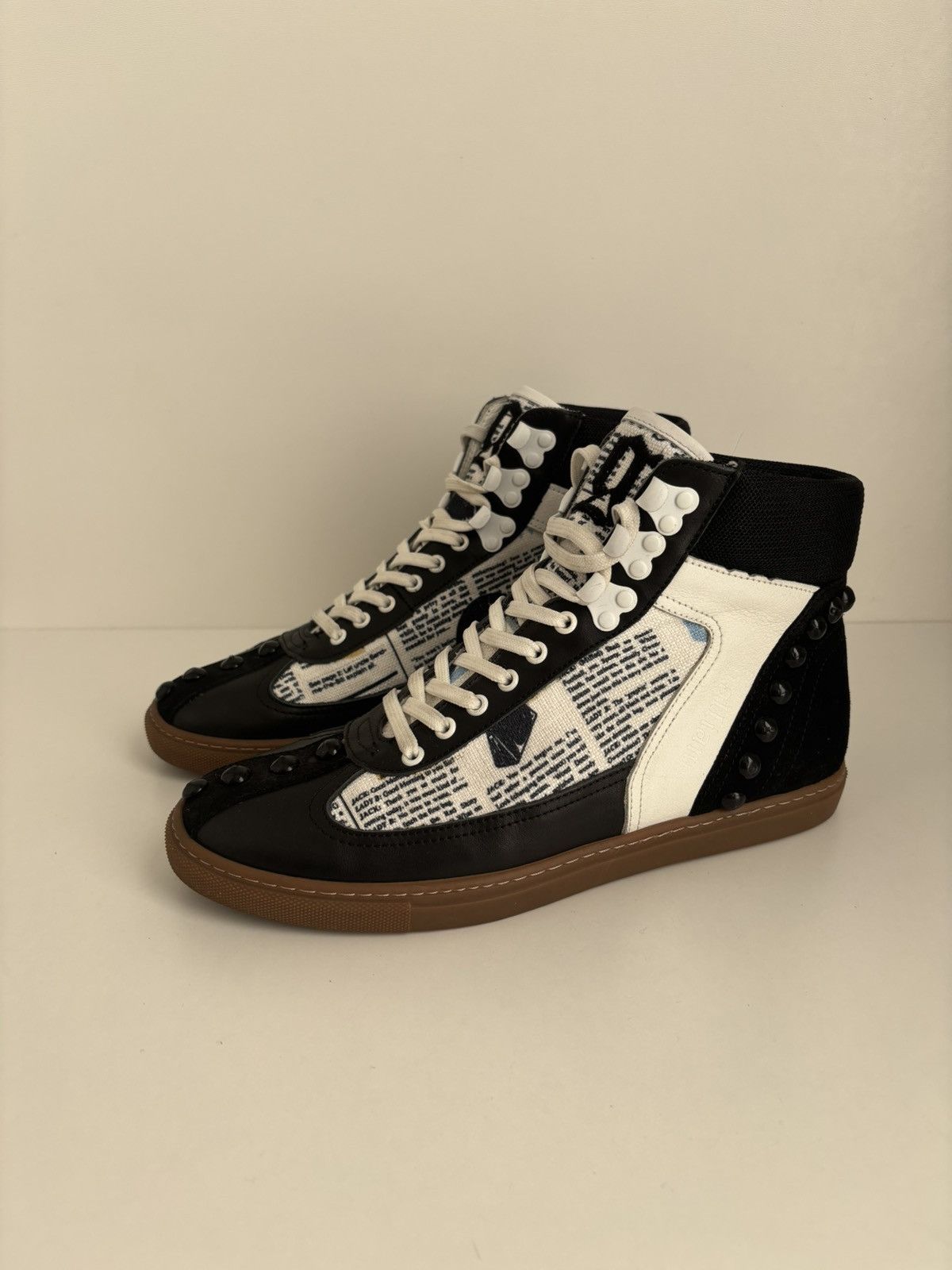 John Galliano John Galliano newspaper sneakers avantgarde Size US 8 / IT 38 - 2 Thumbnail