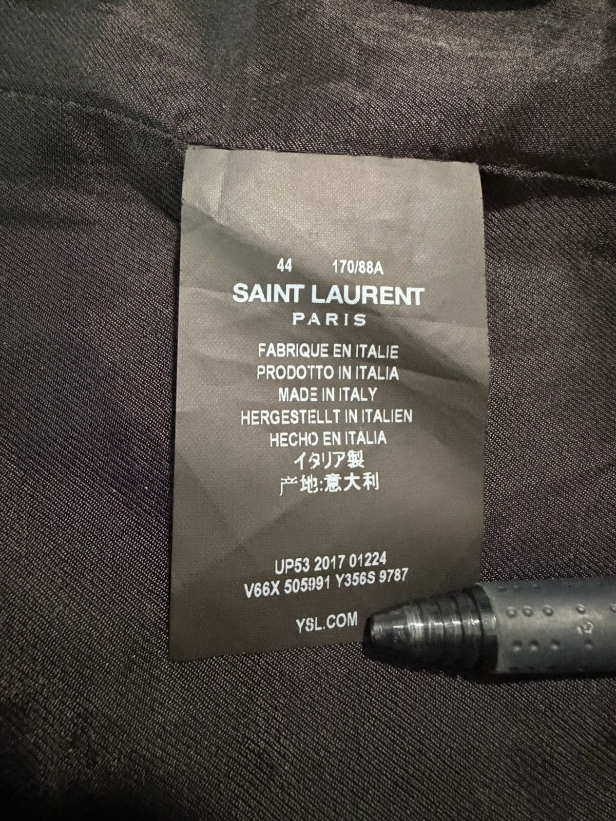 Saint Laurent Paris Saint Laurent Paris AW17 Greek Gods silk jacket Size US M / EU 48-50 / 2 - 3 Thumbnail
