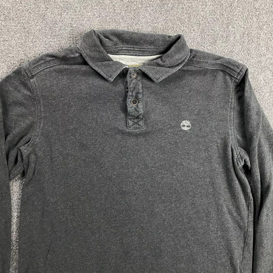 Timberland Timberland Polo Shirt Men's Large Gray Long Sleeve Cotton L Size US L / EU 52-54 / 3 - 2 Thumbnail