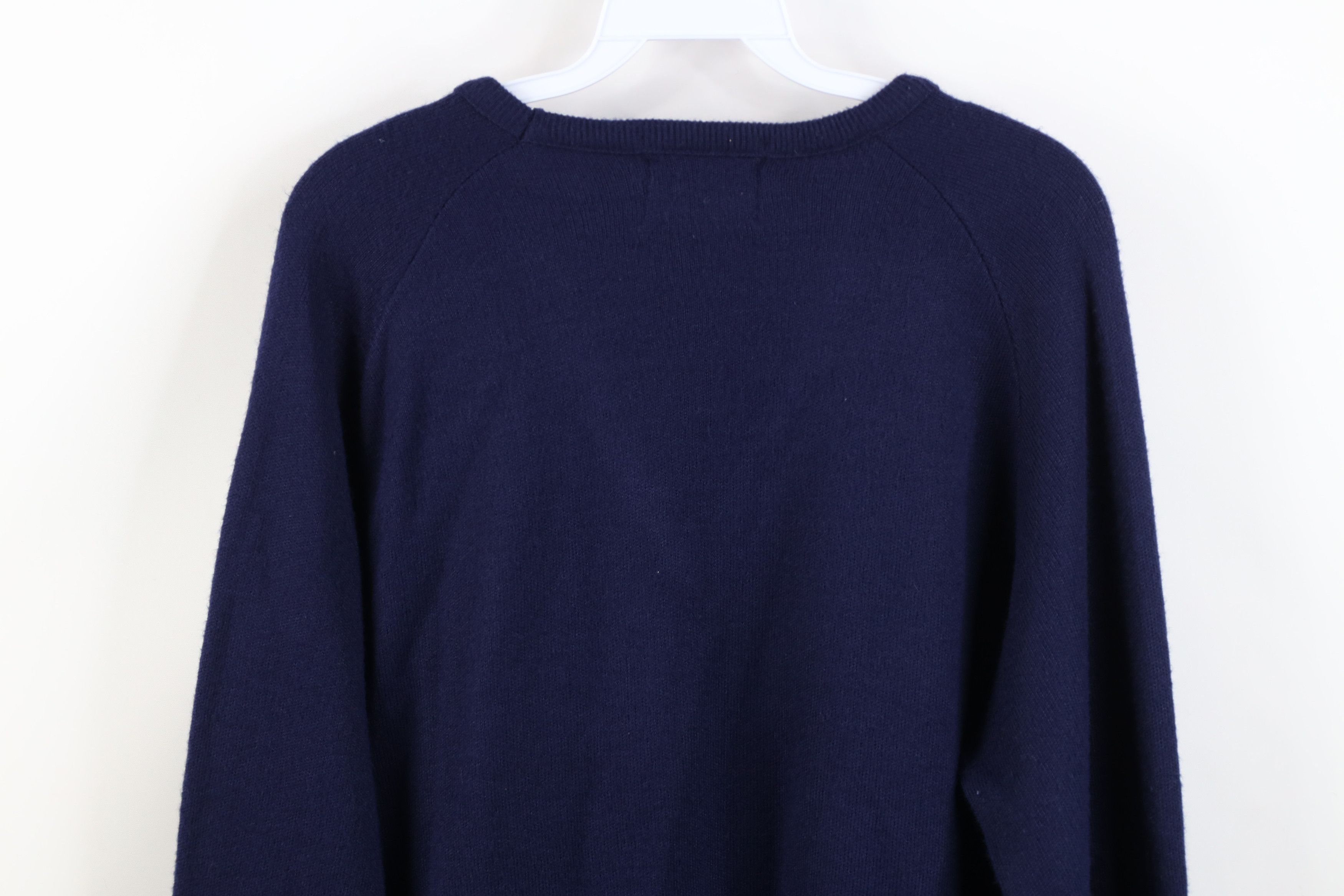 Vintage Vintage 70s AC Delco Knit V-Neck Sweater Navy Blue USA Size US M / EU 48-50 / 2 - 10 Thumbnail