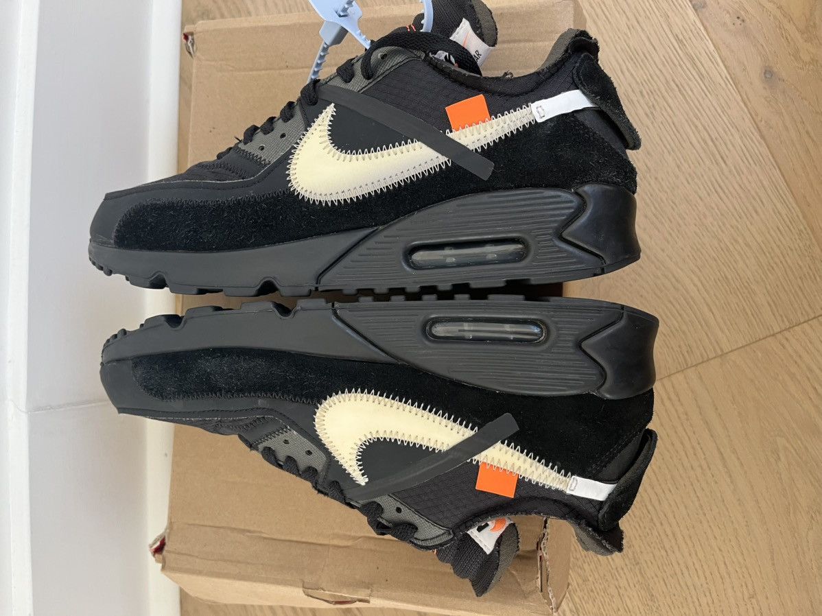 Off-White Nike OW Air Max 90 Black Size US 9 / EU 42 - 5 Thumbnail