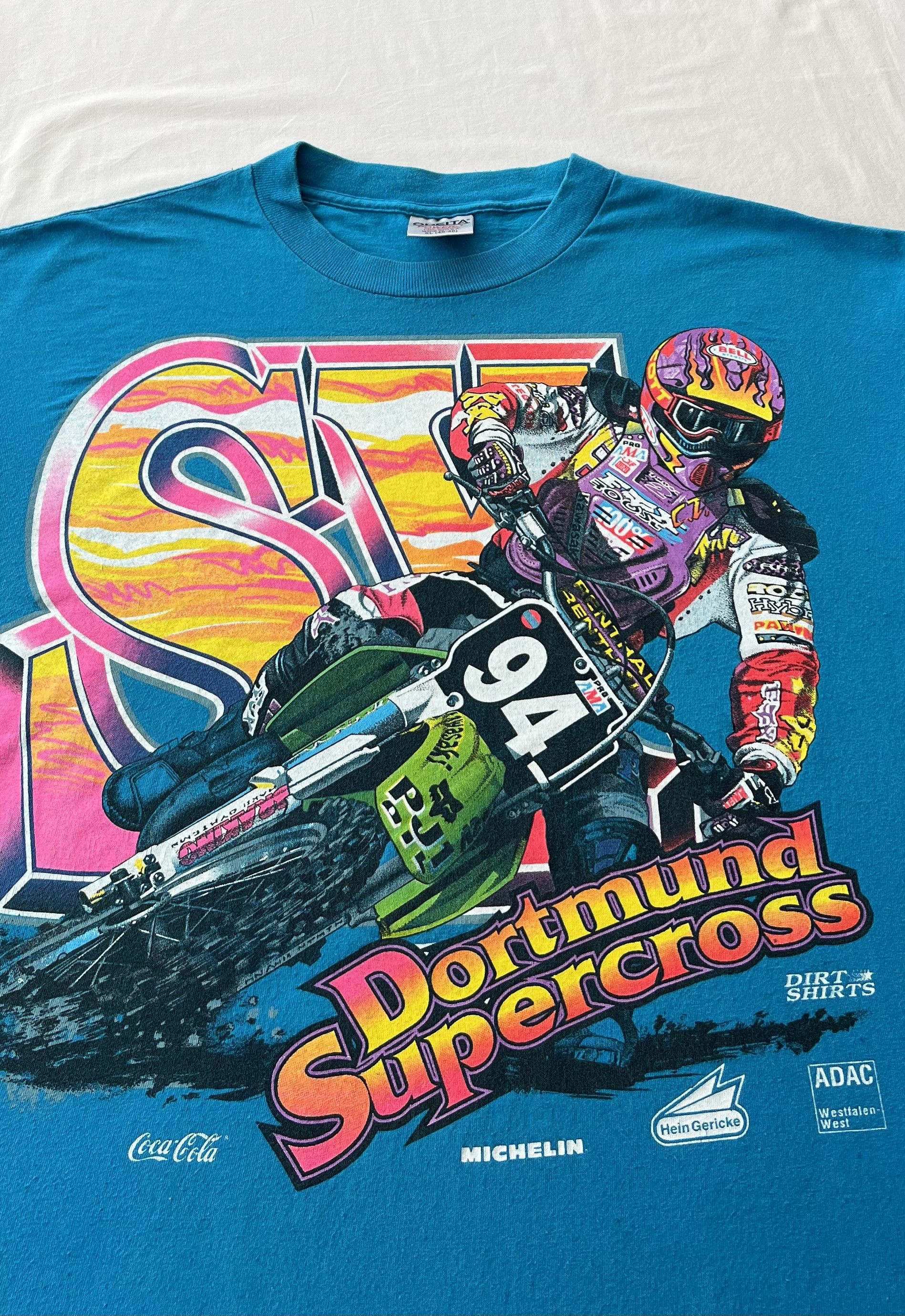 Vintage Vintage 90s Dortmund Supercross ADAC Moto Racing Long Sleeve Size US XL / EU 56 / 4 - 3 Thumbnail