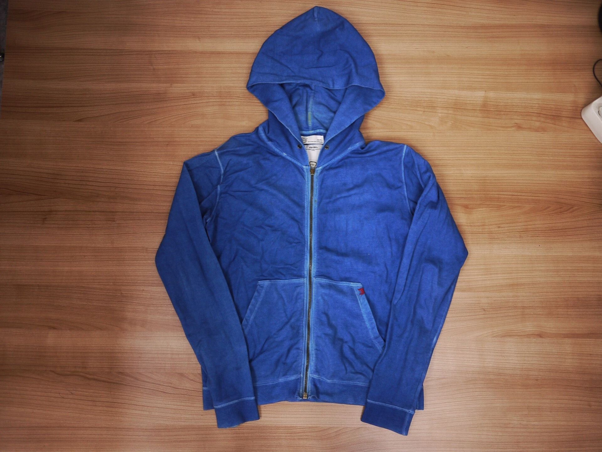 Visvim visvim zip-up hoodie in natural indigo Size US S / EU 44-46 / 1 - 1 Thumbnail
