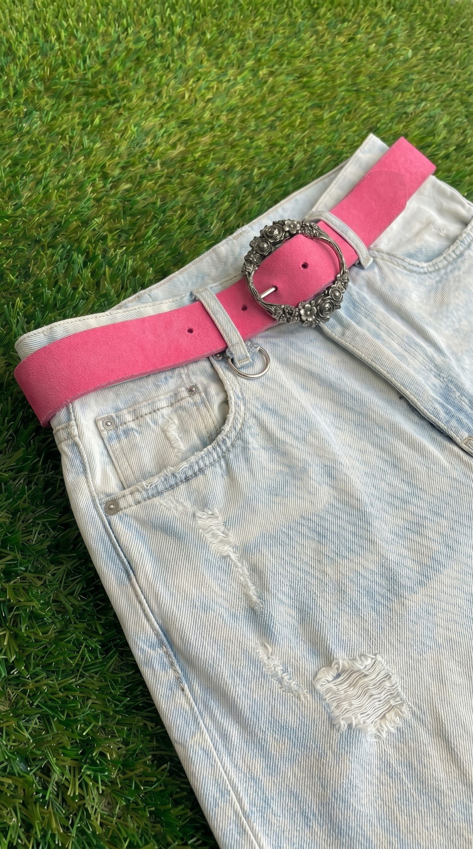 Other Hot Pink Western Buckle Y2K Belt Size ONE SIZE - 5 Thumbnail
