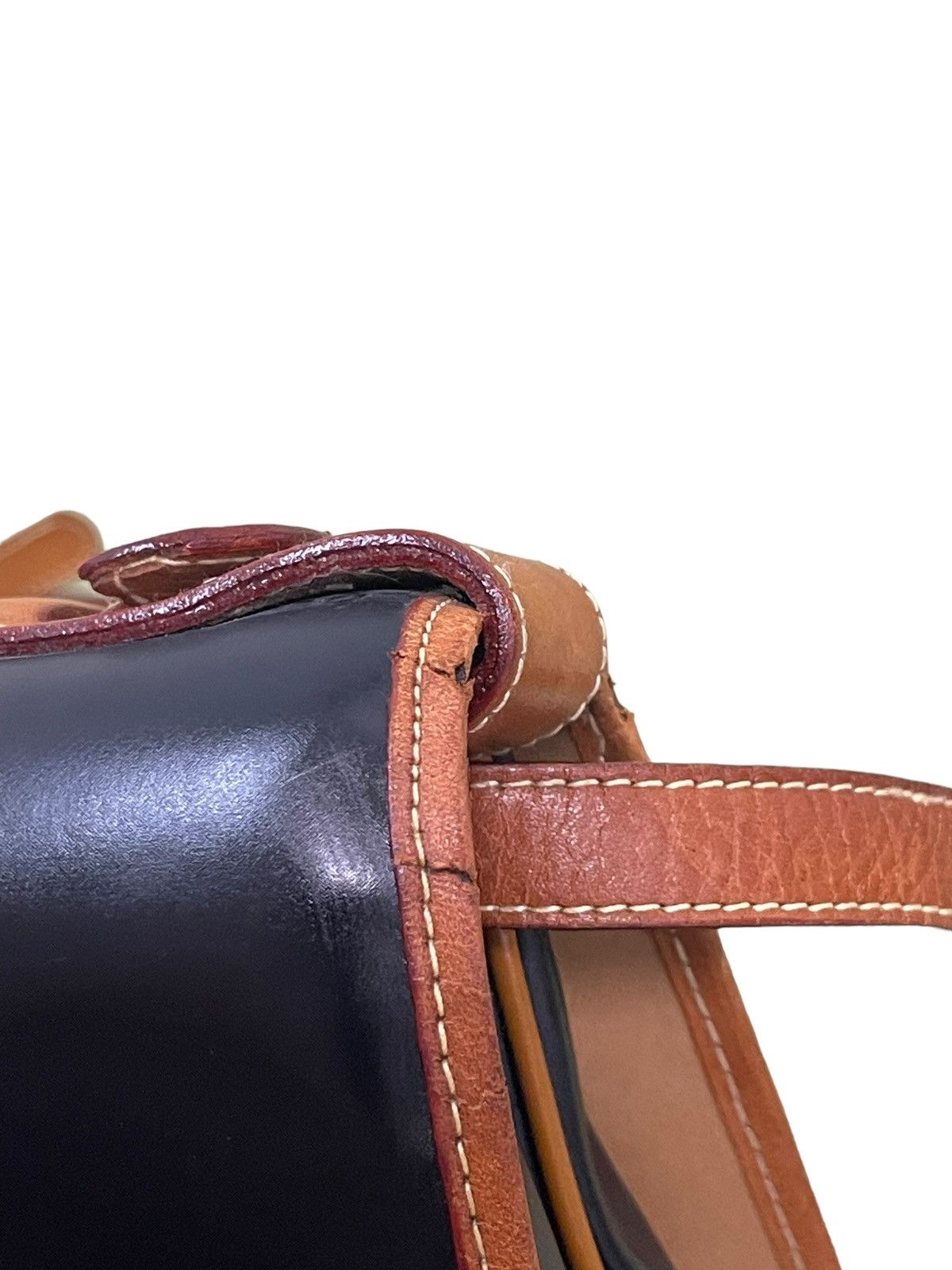 Genuine Leather Full Leather Patina Vtg Alice Italy Shoulder Bag 2🟩 Size ONE SIZE - 11 Thumbnail