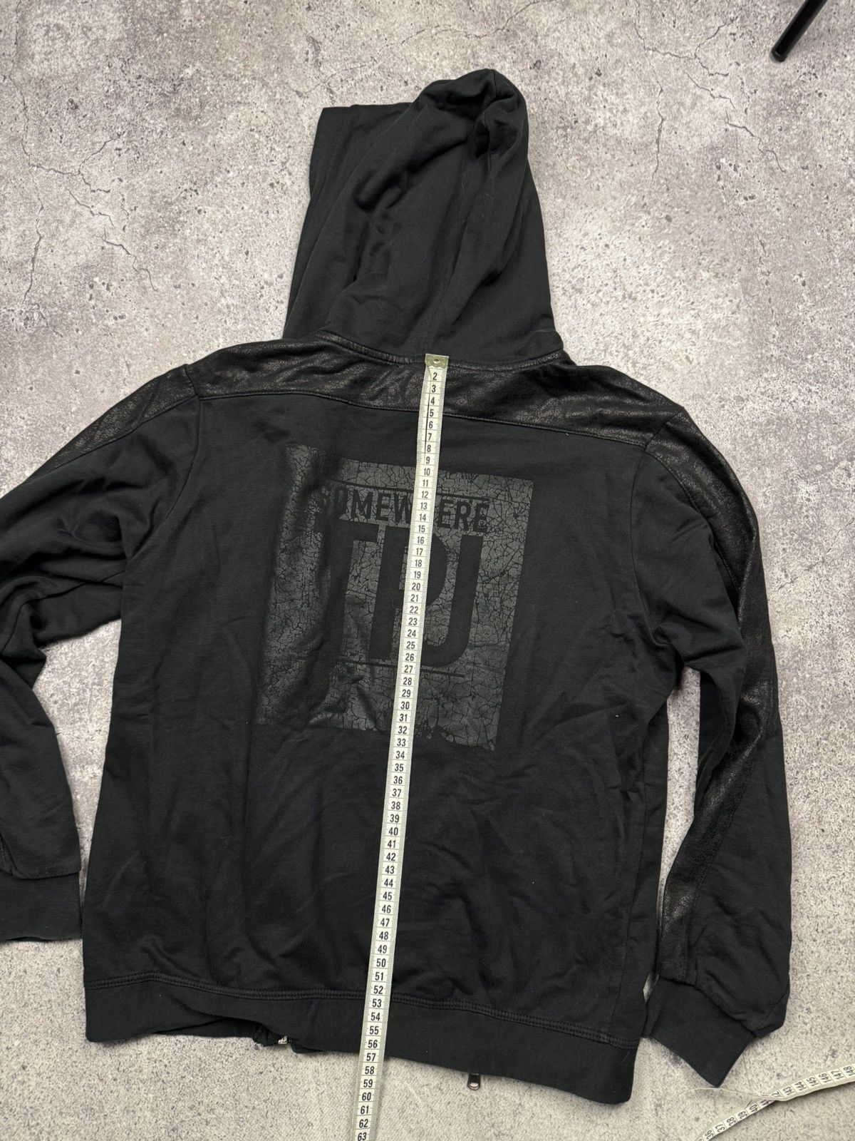 Japanese Brand VTG DISTRESSED RICK OWENS STYLE AVANT GARDE ZIP HOODIE JAPAN Size US XS / EU 42 / 0 - 9 Thumbnail