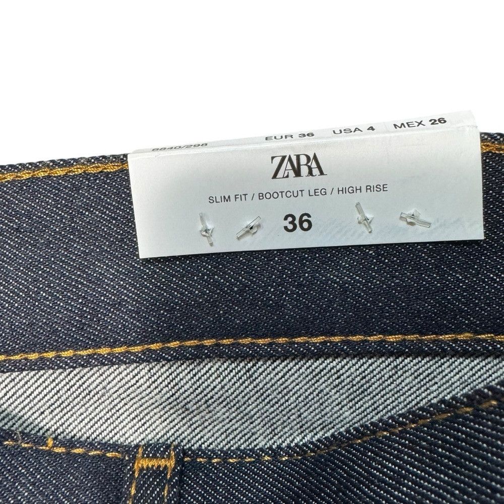 Zara NWT New Zara High Rise Bootcut Jeans Size 4 Size 25" / US 0 / IT 36 - 8 Thumbnail