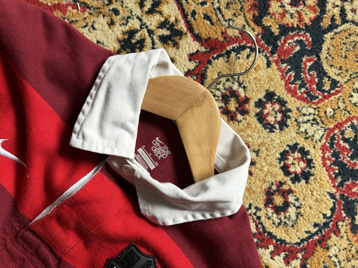 Nike × Vintage Vintage Nike Stripped Rugby Long Sleeve Athdpt Size US S / EU 44-46 / 1 - 6 Thumbnail