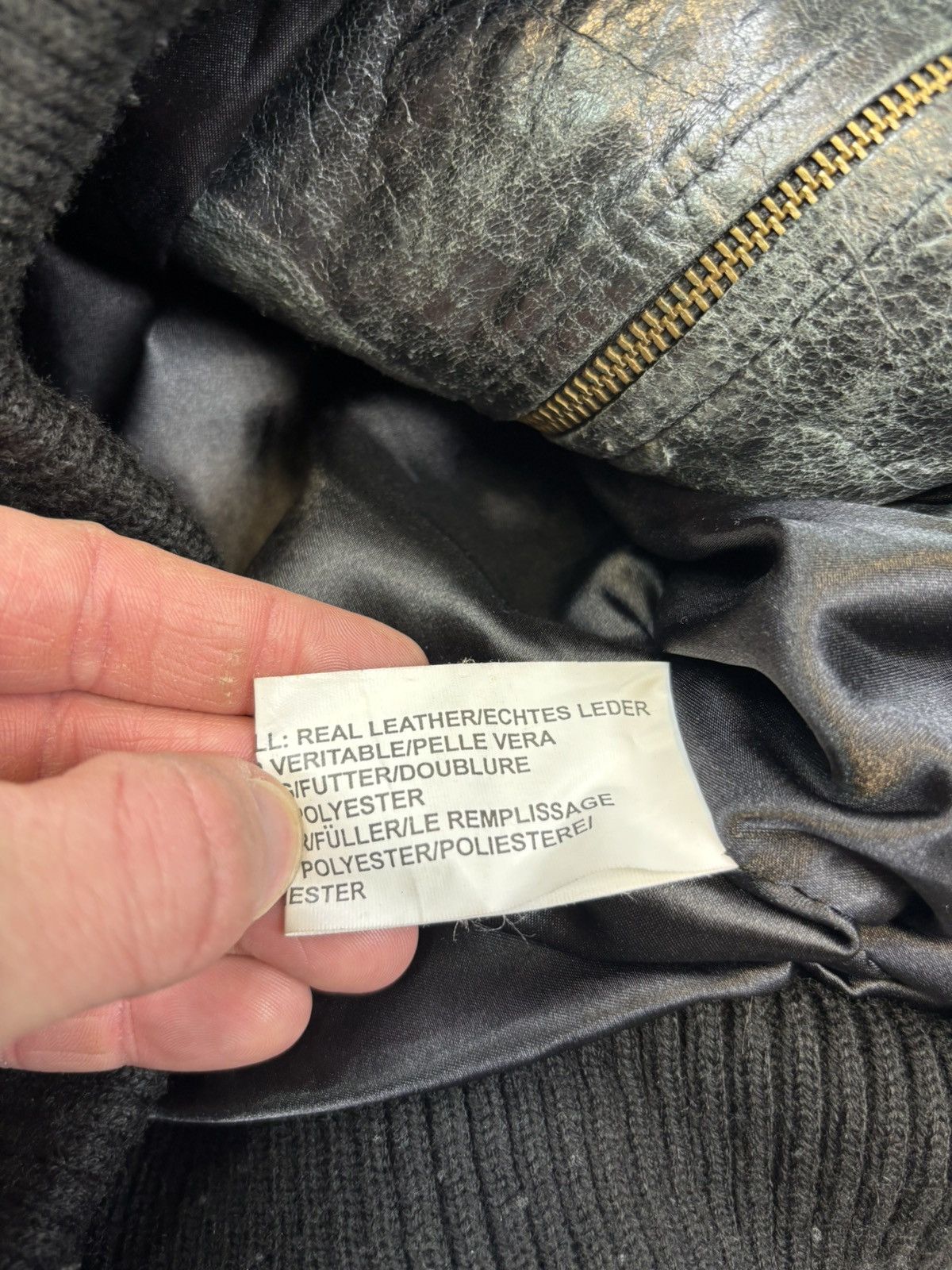 Japanese Brand Vintage leather bomber jacket Avantgarde Japanese archive Size L / US 10 / IT 46 - 6 Thumbnail