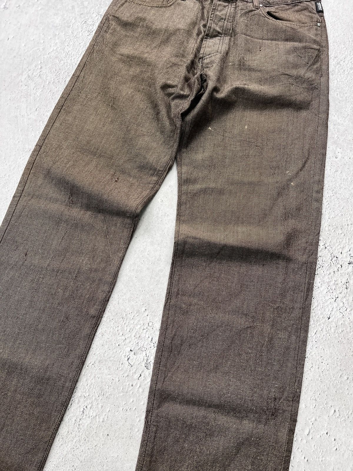 Versace VINTAGE BAGGY VERSACE MEDUSA Y2K BROWN PABTS JEANS Size US 34 / EU 50 - 5 Thumbnail