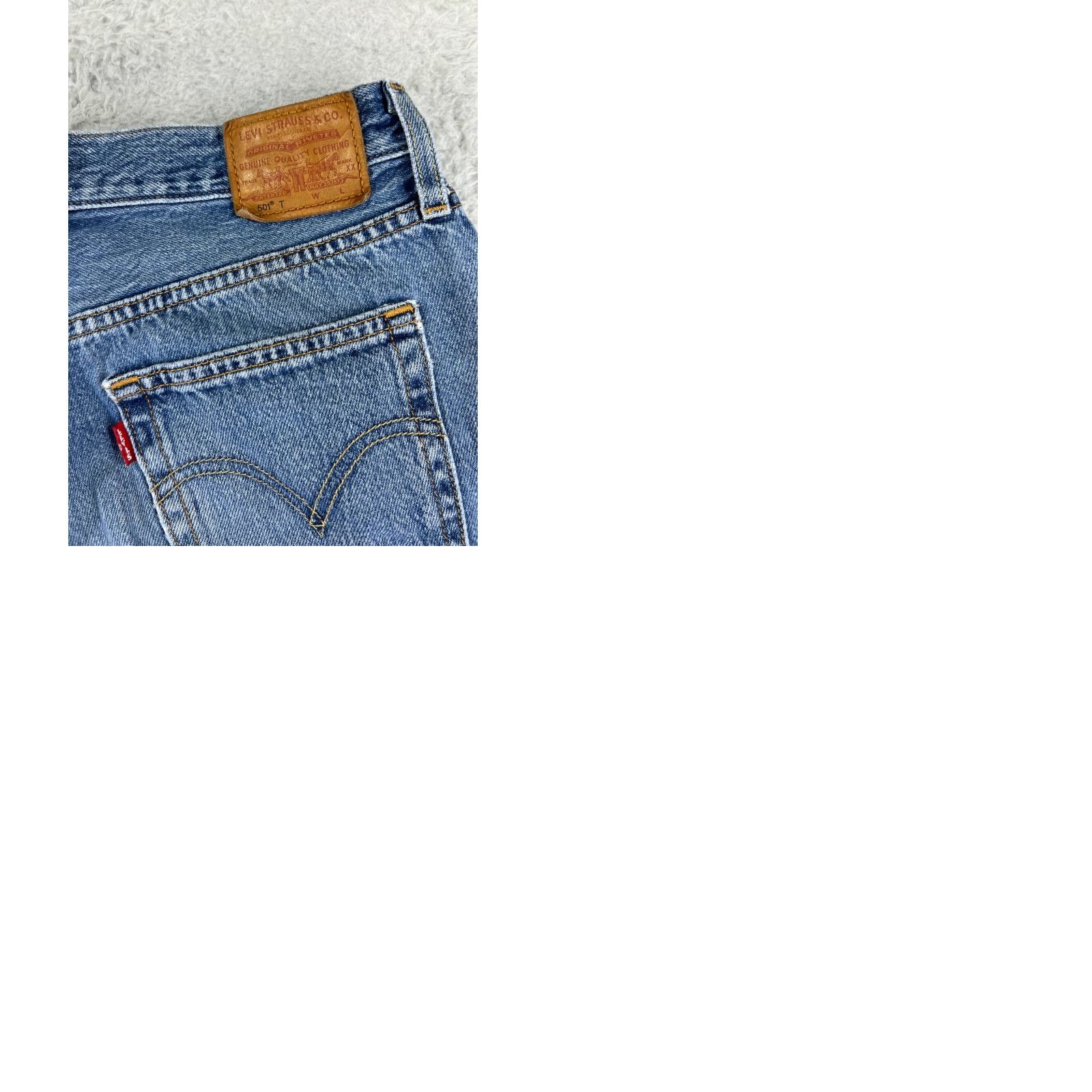 Levi's Levis Jeans Womens 26 Blue Denim 501 Tapered Premium Big E XX Button Fly Cotton Size 26" / US 2 / IT 38 - 11 Thumbnail