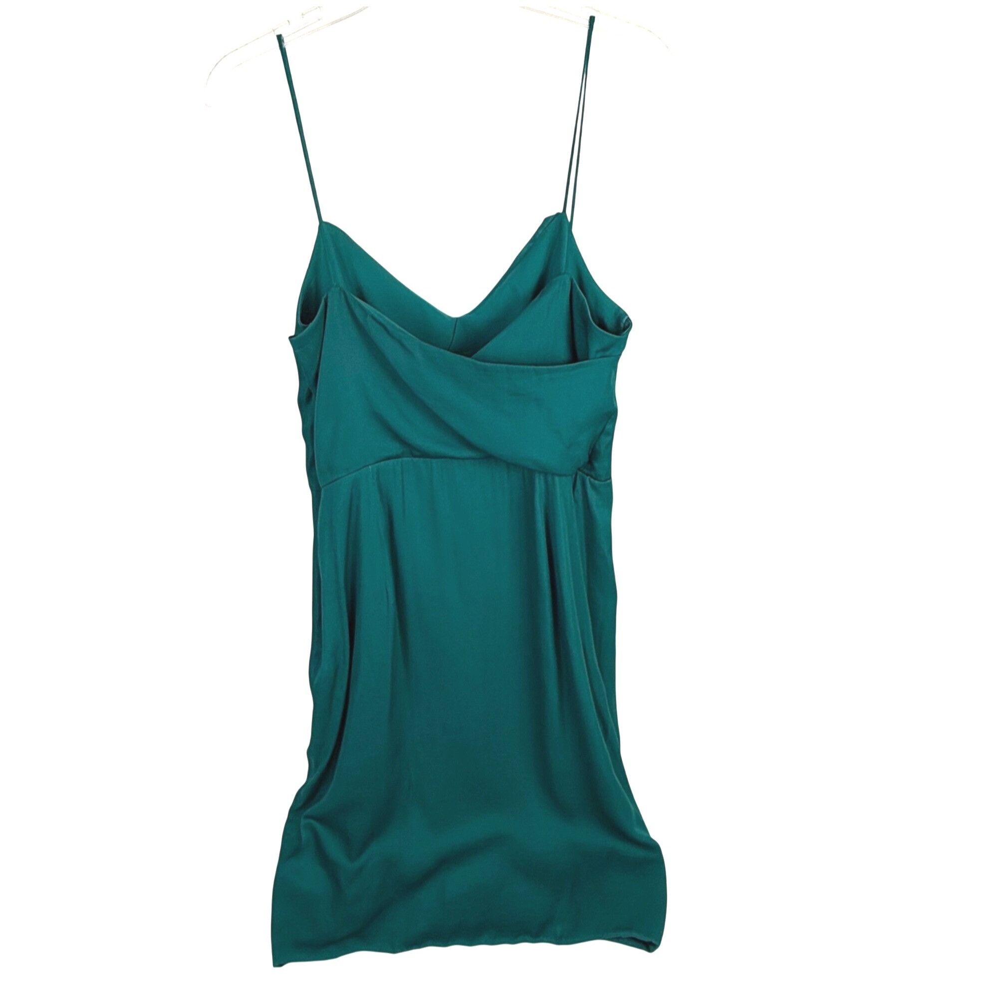 Banana Republic Banana Republic Women's Faux-Wrap Emerald Green Cocktail Dre Size L / US 10 / IT 46 - 2 Thumbnail