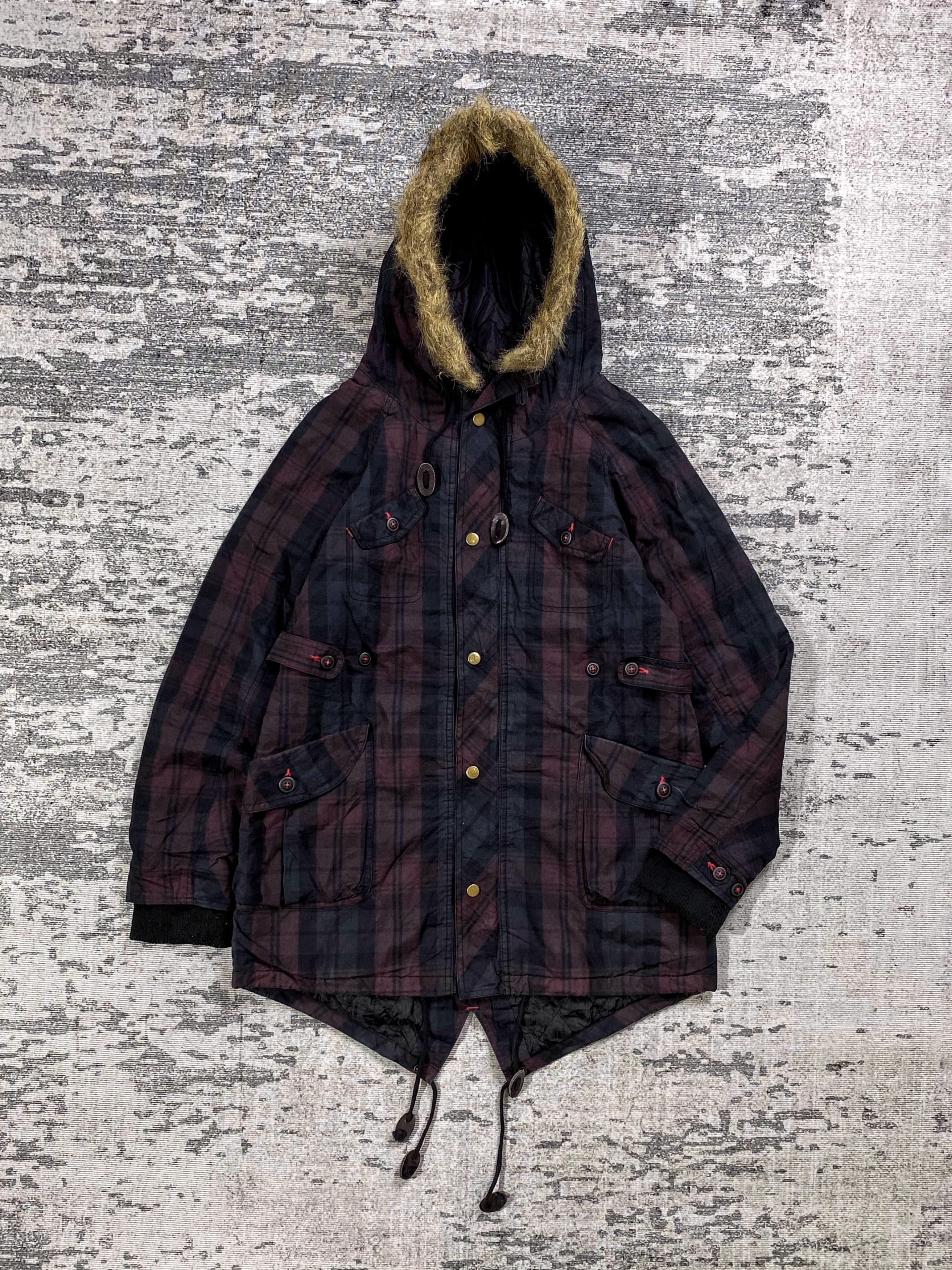 Japanese Brand 2000s Hysteric Y's Junya Gimmick Fur Hodded y2k Lgb Ifsix Size US M / EU 48-50 / 2 - 1 Thumbnail