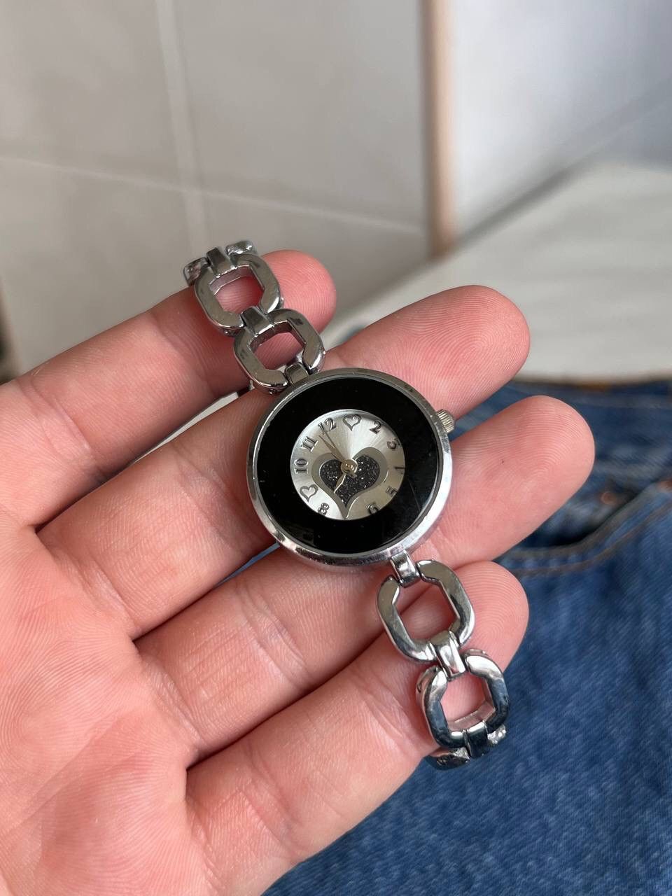 Japanese Brand × Vintage Vintage ❤️ Heart Japanese style futuristic Steel Watch Size ONE SIZE - 4 Thumbnail