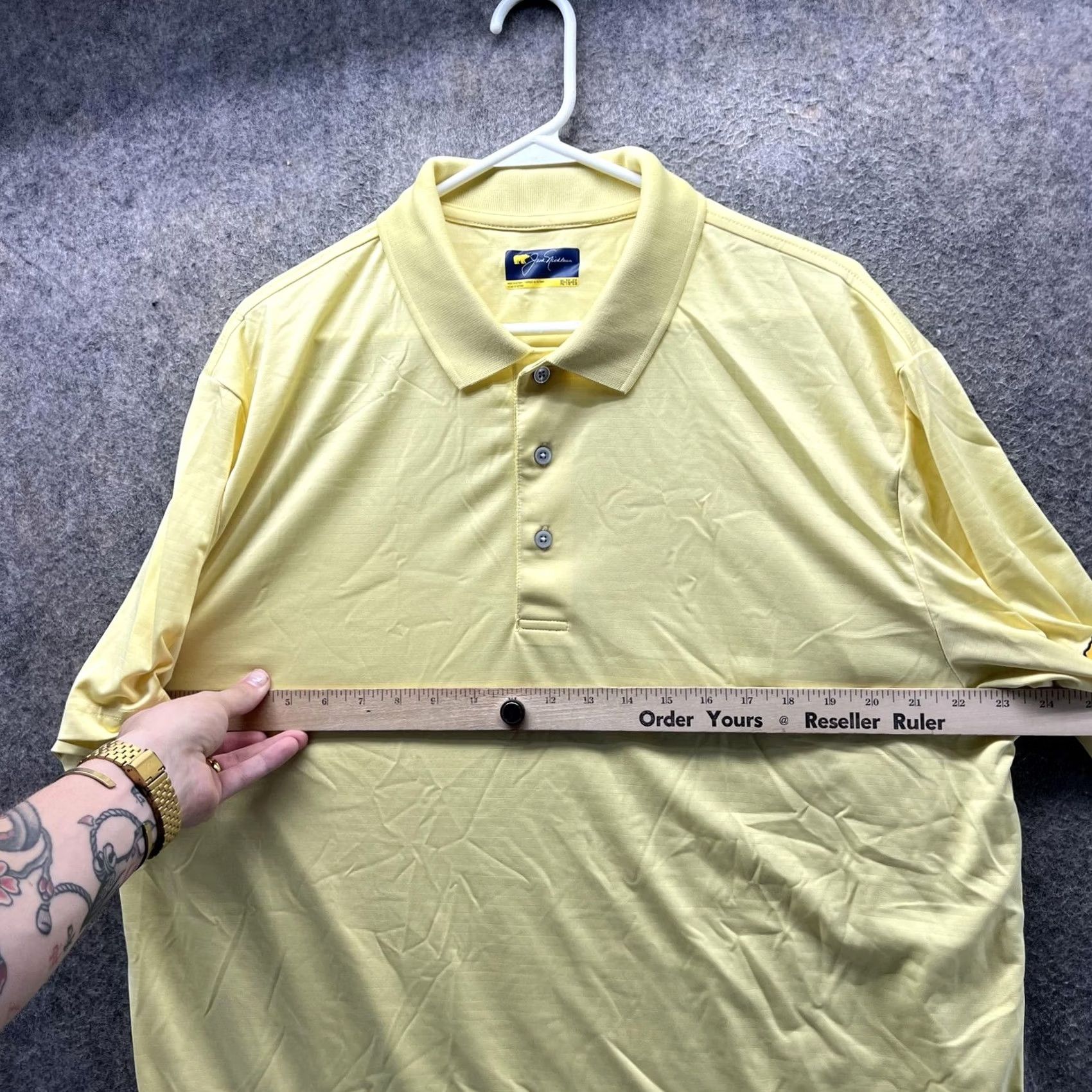 Vintage Jack Nicklaus Polo Shirt Mens XL Yellow Golf Performance Short Sleeve Casual Shirt Size US XL / EU 56 / 4 - 4 Thumbnail