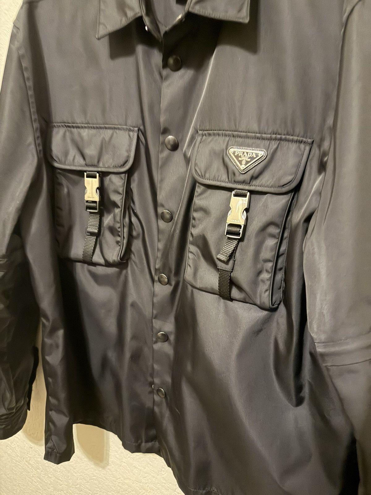 Prada Prada Mens Nylon Shirt XL Size US XL / EU 56 / 4 - 4 Thumbnail