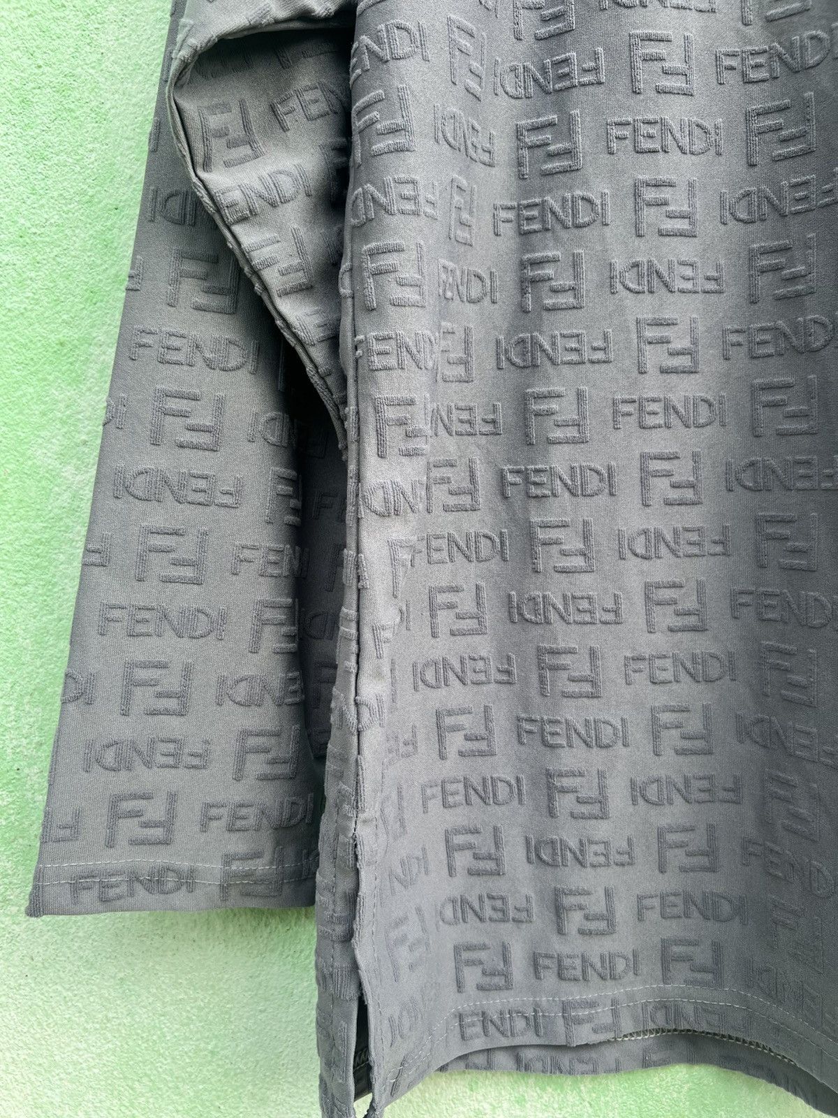 Fendi VINTAGE FENDI JEANS Roma Italy Embossed Monogram MockNeckTop Size M / US 6-8 / IT 42-44 - 9 Thumbnail