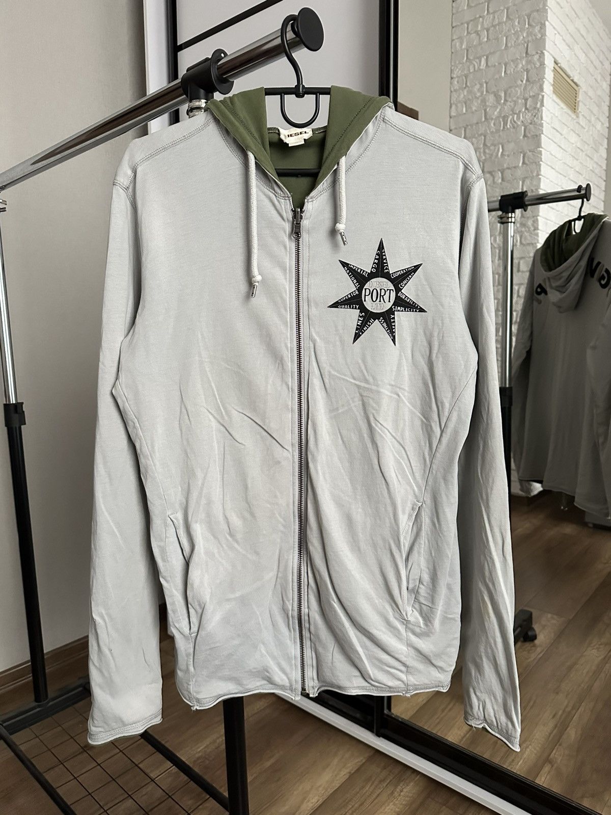Diesel Diesel Vintage Reversible Zip Hoodie Rare Size US L / EU 52-54 / 3 - 10 Thumbnail