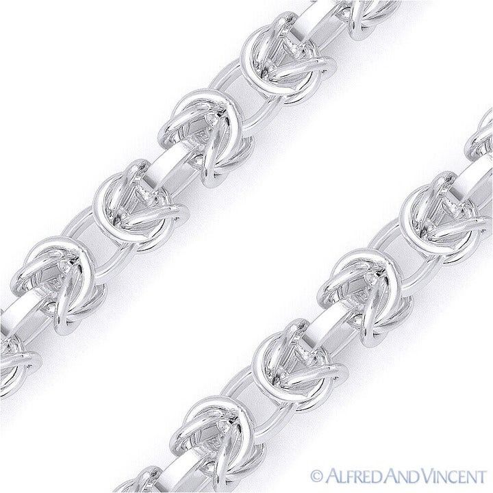Other Byzantine Bali Link Chain Bracelet in .925 Sterling Silver Size ONE SIZE - 2 Thumbnail