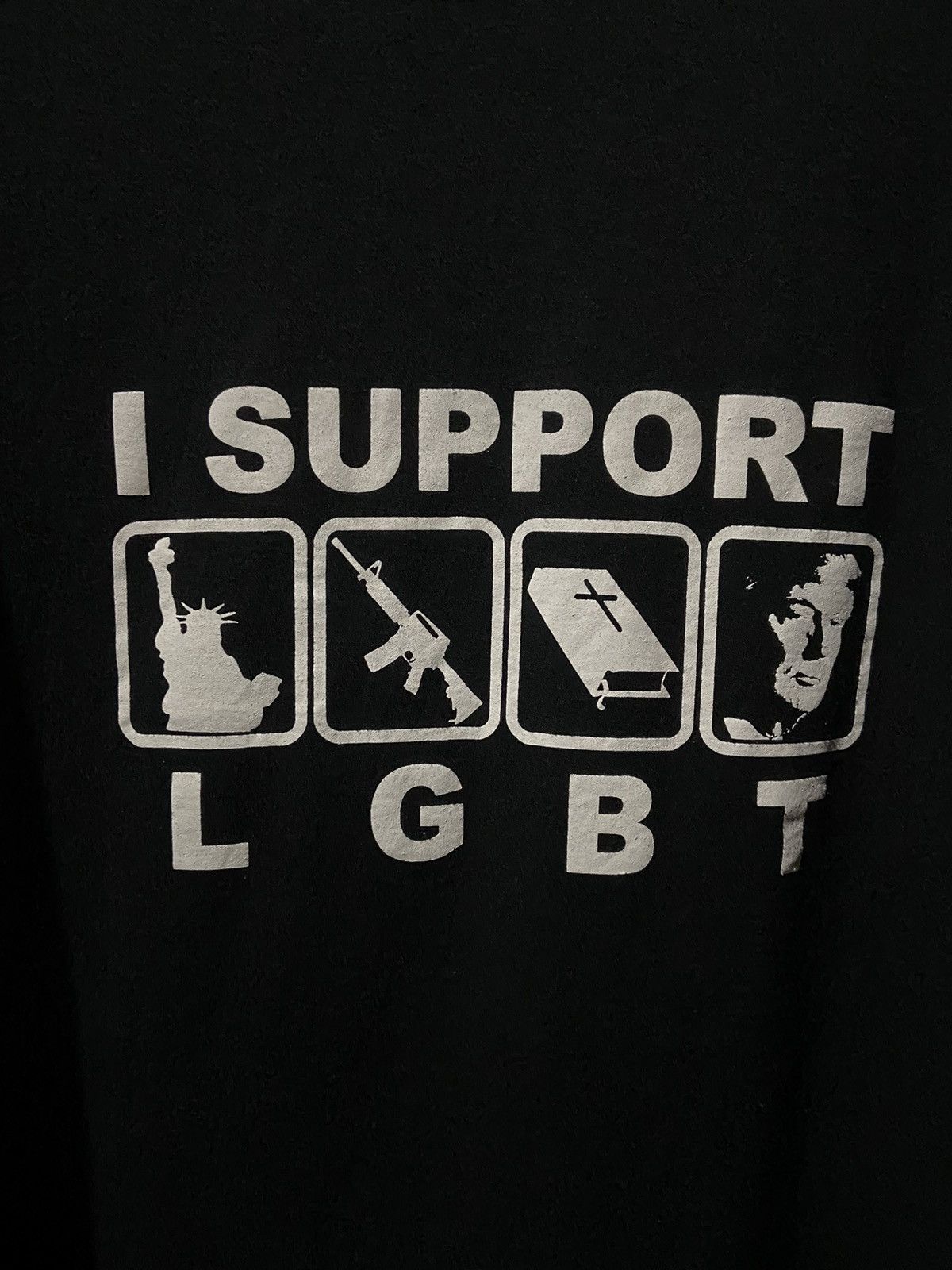 Vintage Y2k i support LGBT (Liberty, Gun Rights, Book, Trump) tee Size US XXL / EU 58 / 5 - 3 Thumbnail