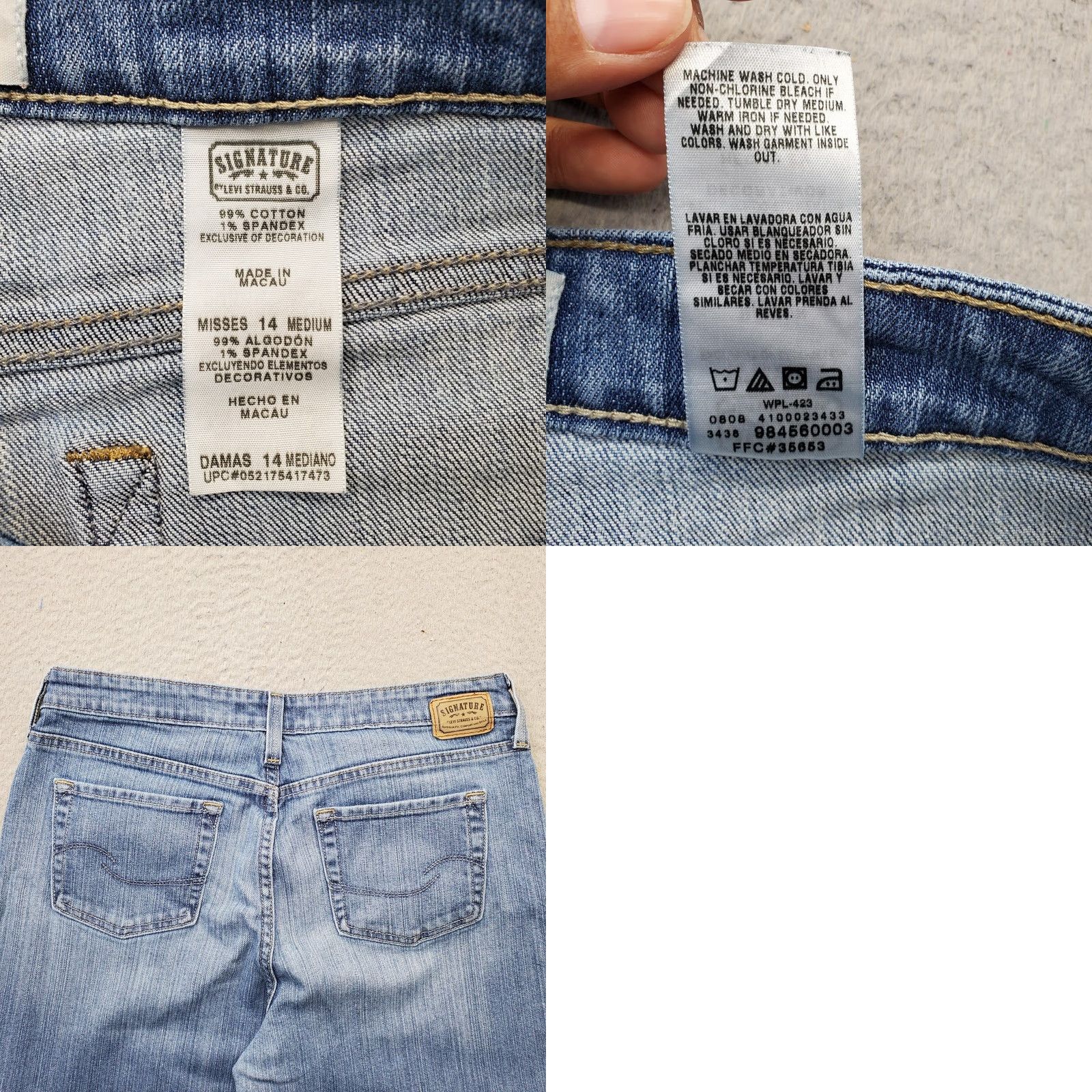 Levi's Levi's Bootcut Jeans Womens Size 14M Blue Denim Mid Rise Classic 29.25 Inseam 38.75 Outseam 5-Pocket Denim Comfort Pockets Button Zipper 29.25" Size 36" / US 14 / IT 50 - 8 Thumbnail