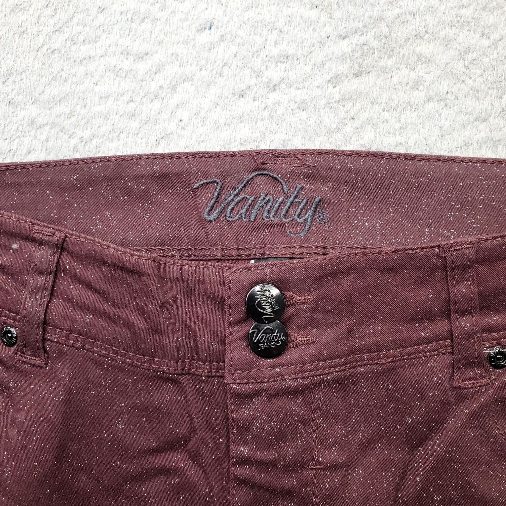 Vintage Vanity Jeans Women's 30x32 Multi Denim Skinny Leg 2 Button Fly 5-Pocket Design Womens Size 30x32 Jeans Size 30" / US 8 / IT 44 - 7 Thumbnail