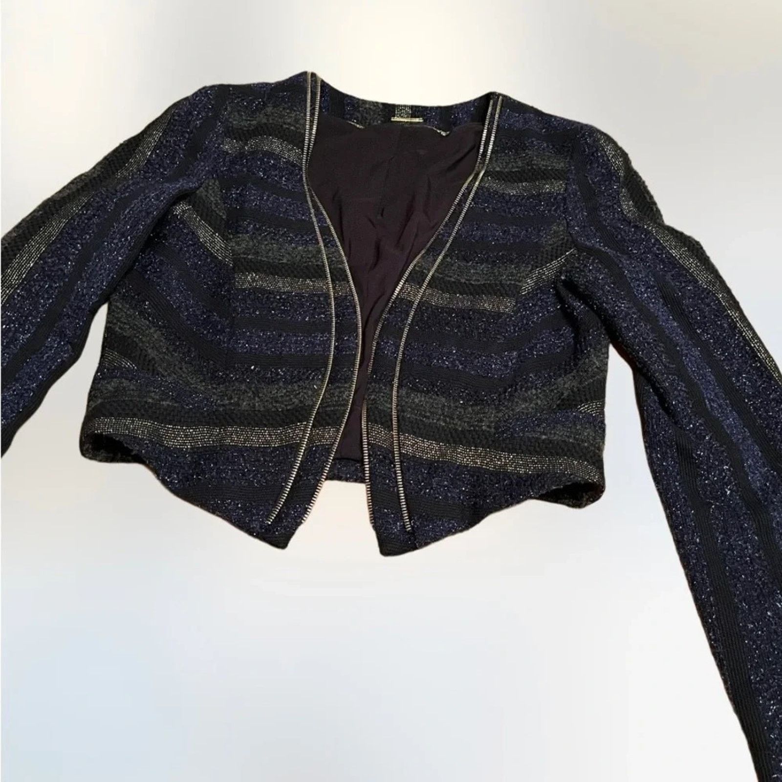 Rebecca Minkoff Rebecca Minkoff Delaney wool/silk blend jacket, size large Size L / US 10 / IT 46 - 1 Thumbnail