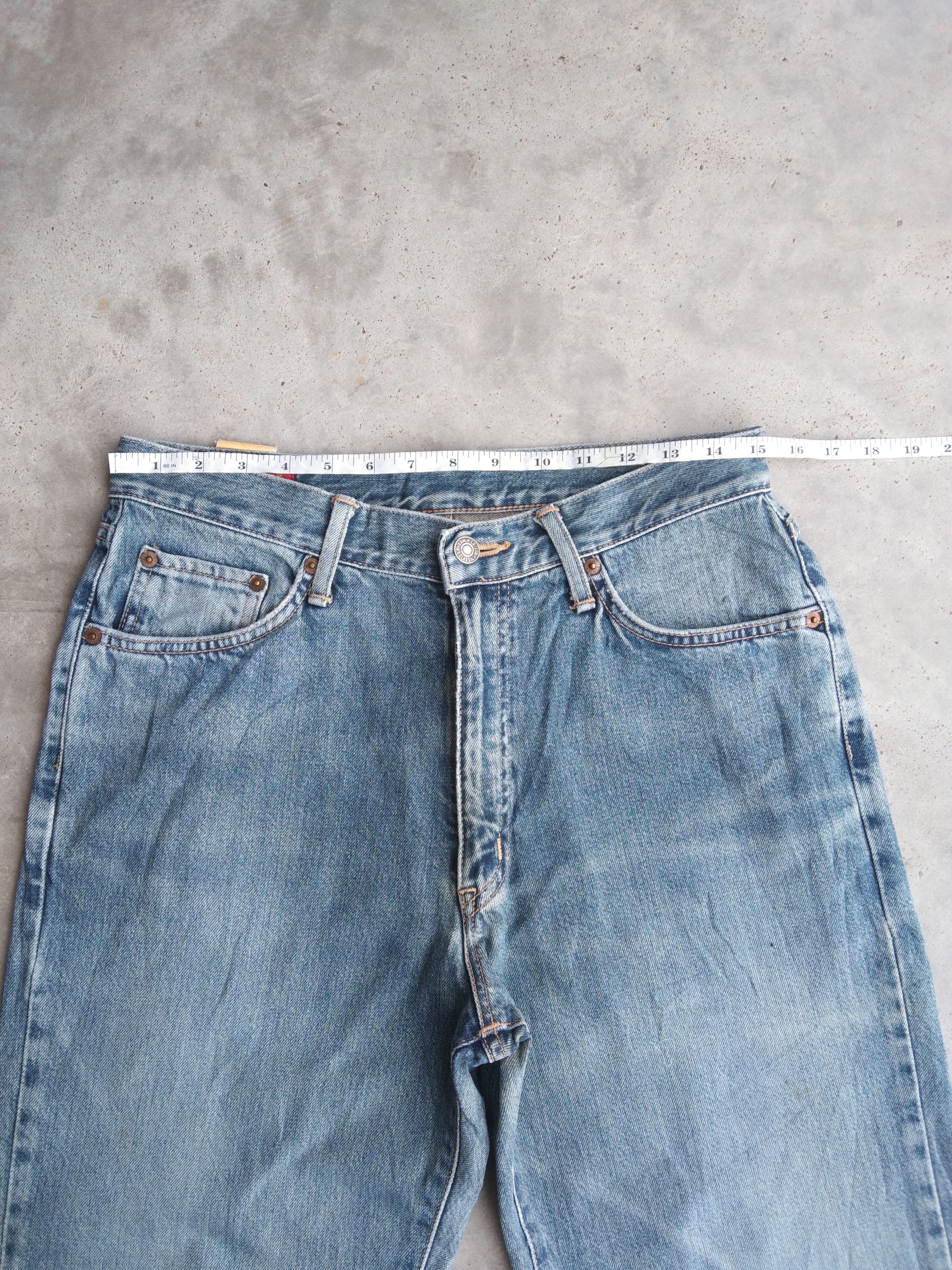 Japanese Brand Vintage Edwin Faded Blue Straight Leg Distressed Jeans Size US 30 / EU 46 - 5 Thumbnail