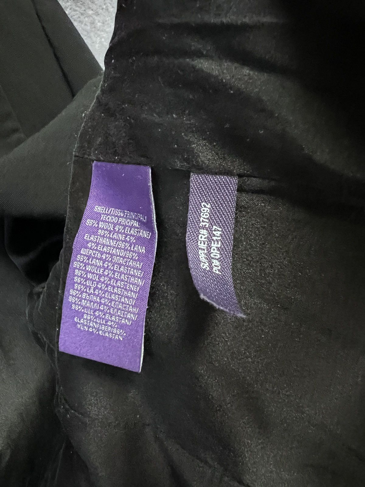 Designer × Ralph Lauren Purple Label Ralph Lauren Purple Label black wool-silk blazer luxury Size M / US 6-8 / IT 42-44 - 13 Thumbnail