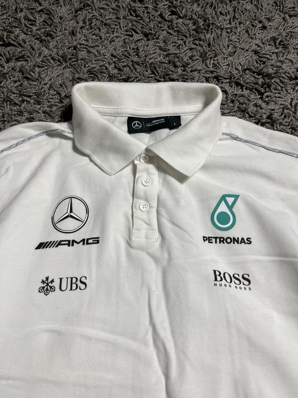 Mercedes-Benz MERCEDES BENZ PETRONAS AMG RACING COTTON POLO TEE Size US L / EU 52-54 / 3 - 2 Thumbnail