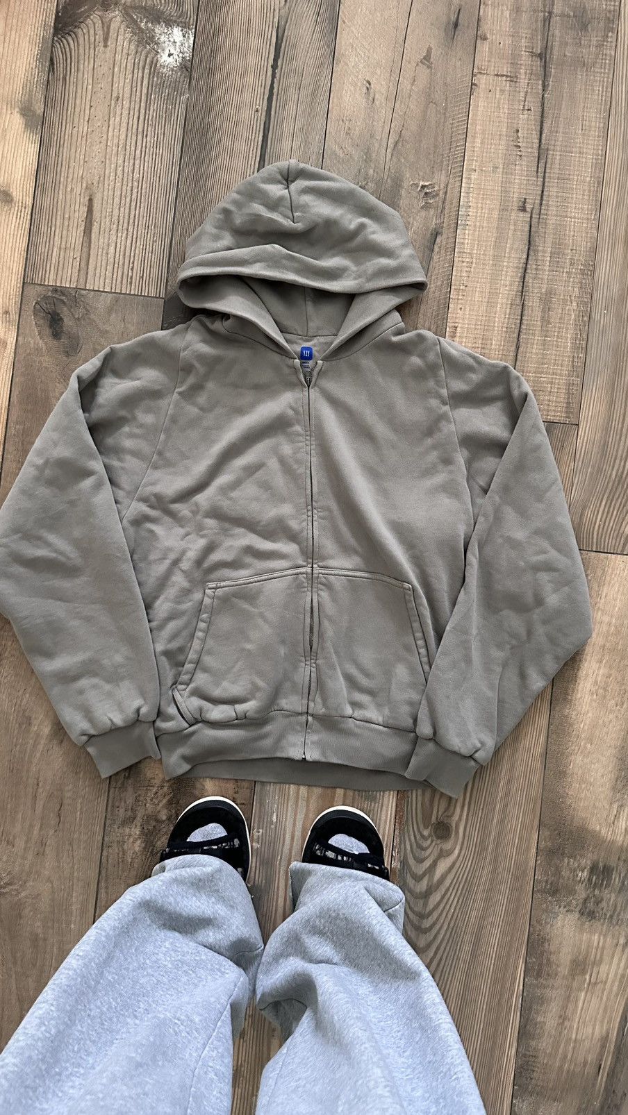 YZY GAP FLEECE ZIP-UP HOODIE パーカーxs サイズ Cotton Fleece Zip Up Hoodie - Yeezy Gap - 4 Colors Available