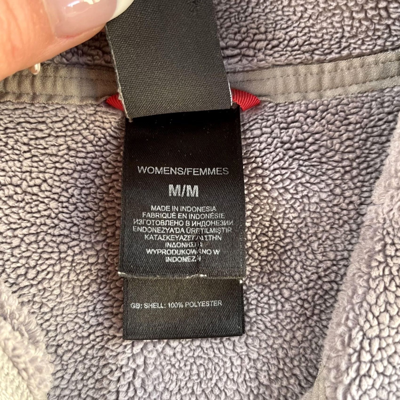 The North Face The North Face Fleece Jacket Womens Medium Purple Full Zip Outdoor Cozy Zip Pocket Lightweight Size M / US 6-8 / IT 42-44 - 4 Thumbnail