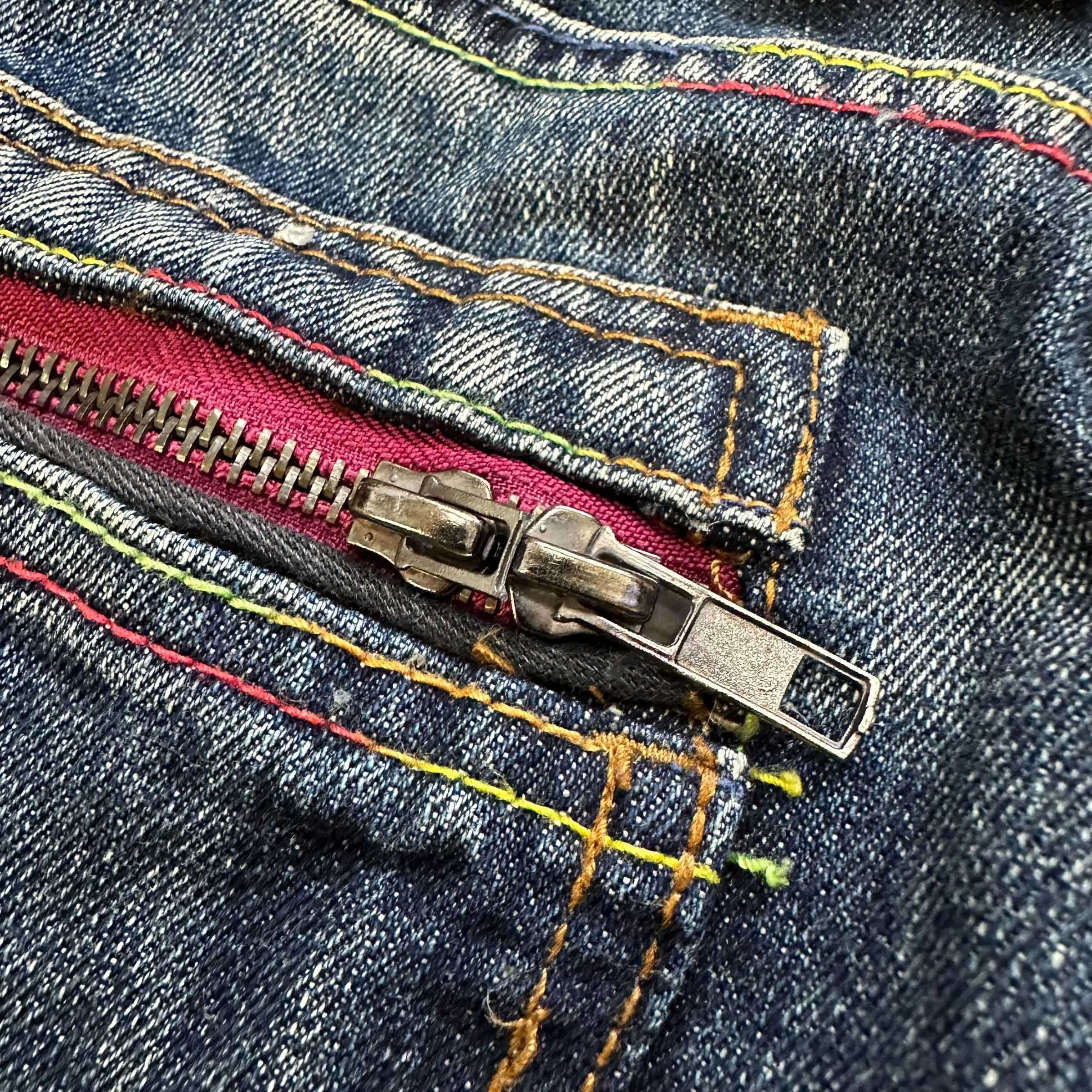 Japanese Brand Breath Mint Twisted Legs Double Waist Denim Pant #A58-1333 Size US 30 / EU 46 - 10 Thumbnail